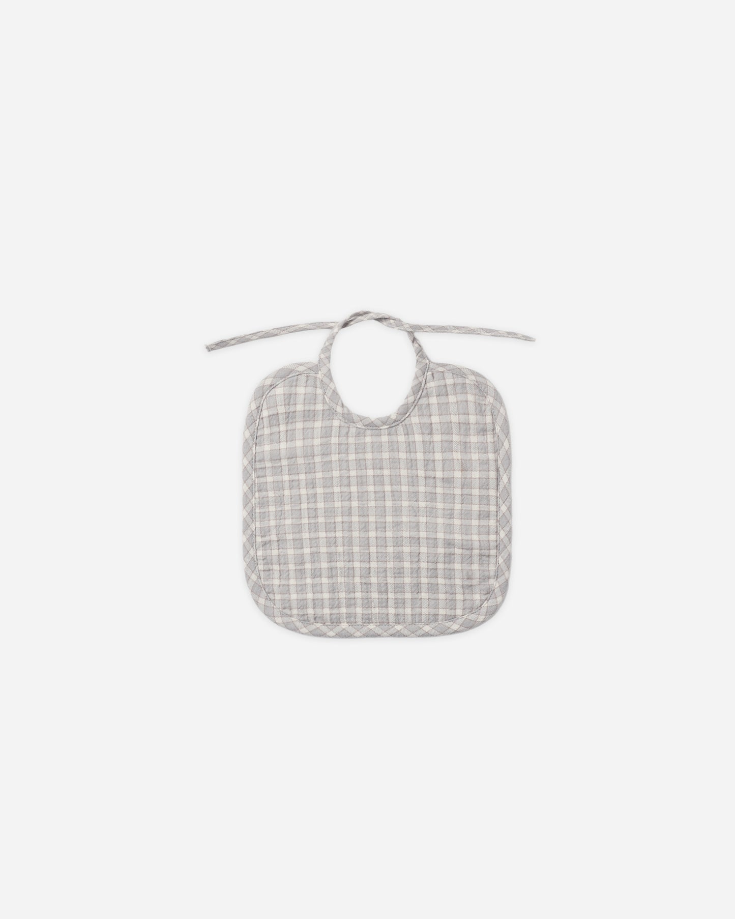 Woven Tie Bib Blue Gingham - Rylee + Cru | Kids Clothes | Trendy Baby Clothes | Modern Infant Outfits |