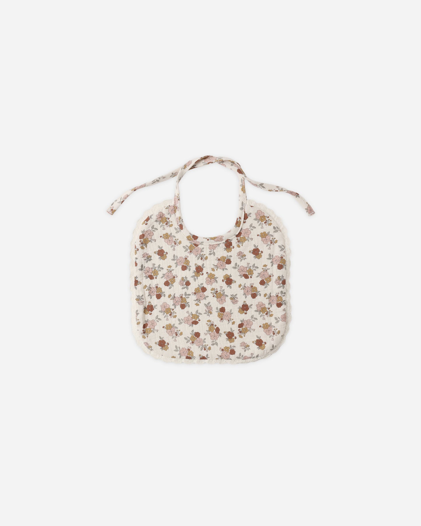 Woven Tie Bib Bloom - Rylee + Cru | Kids Clothes | Trendy Baby Clothes | Modern Infant Outfits |