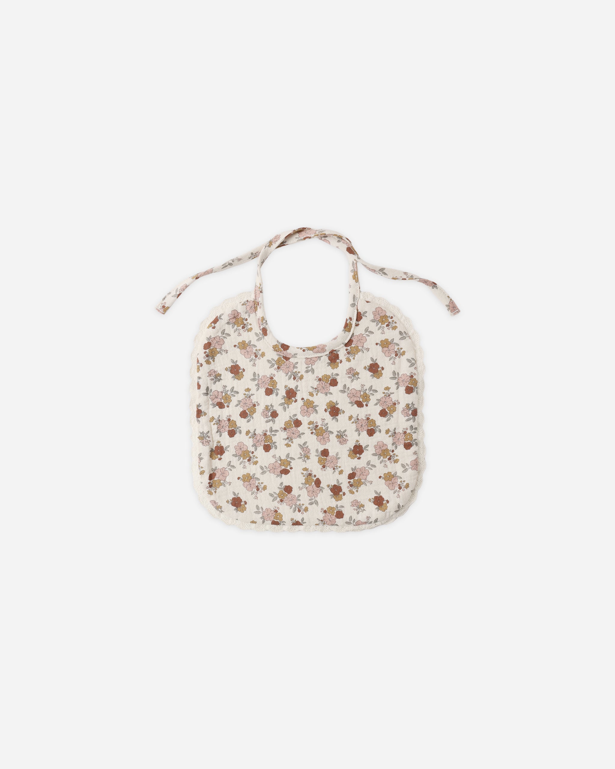 Woven Tie Bib Bloom - Rylee + Cru | Kids Clothes | Trendy Baby Clothes | Modern Infant Outfits |