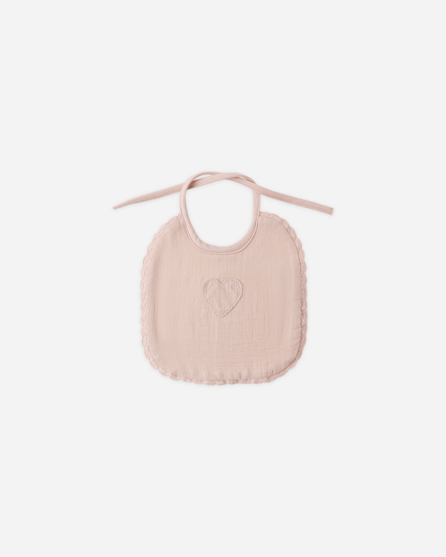 Woven Tie Bib Blush - Rylee + Cru | Kids Clothes | Trendy Baby Clothes | Modern Infant Outfits |