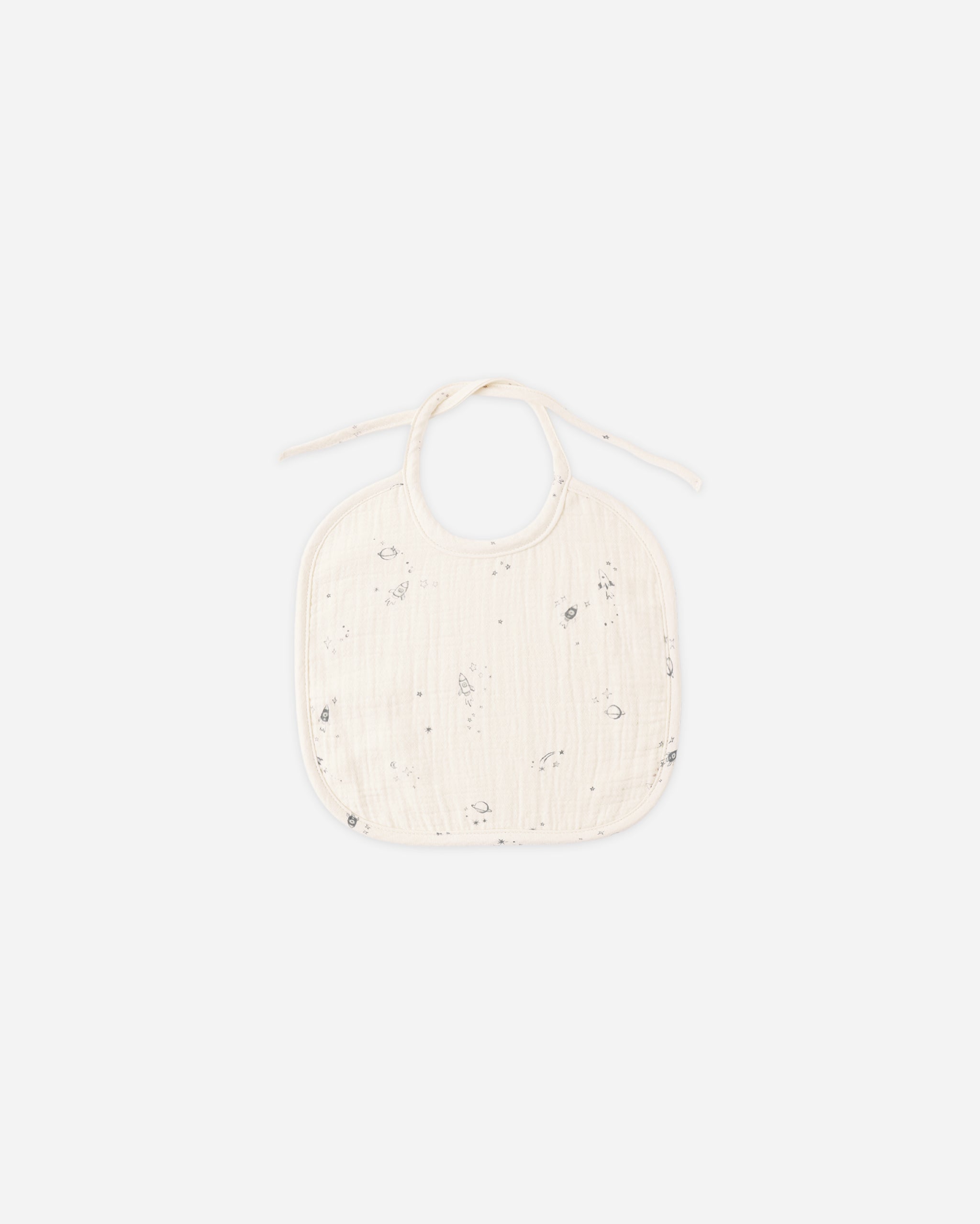 Woven Tie Bib Space - Rylee + Cru | Kids Clothes | Trendy Baby Clothes | Modern Infant Outfits |