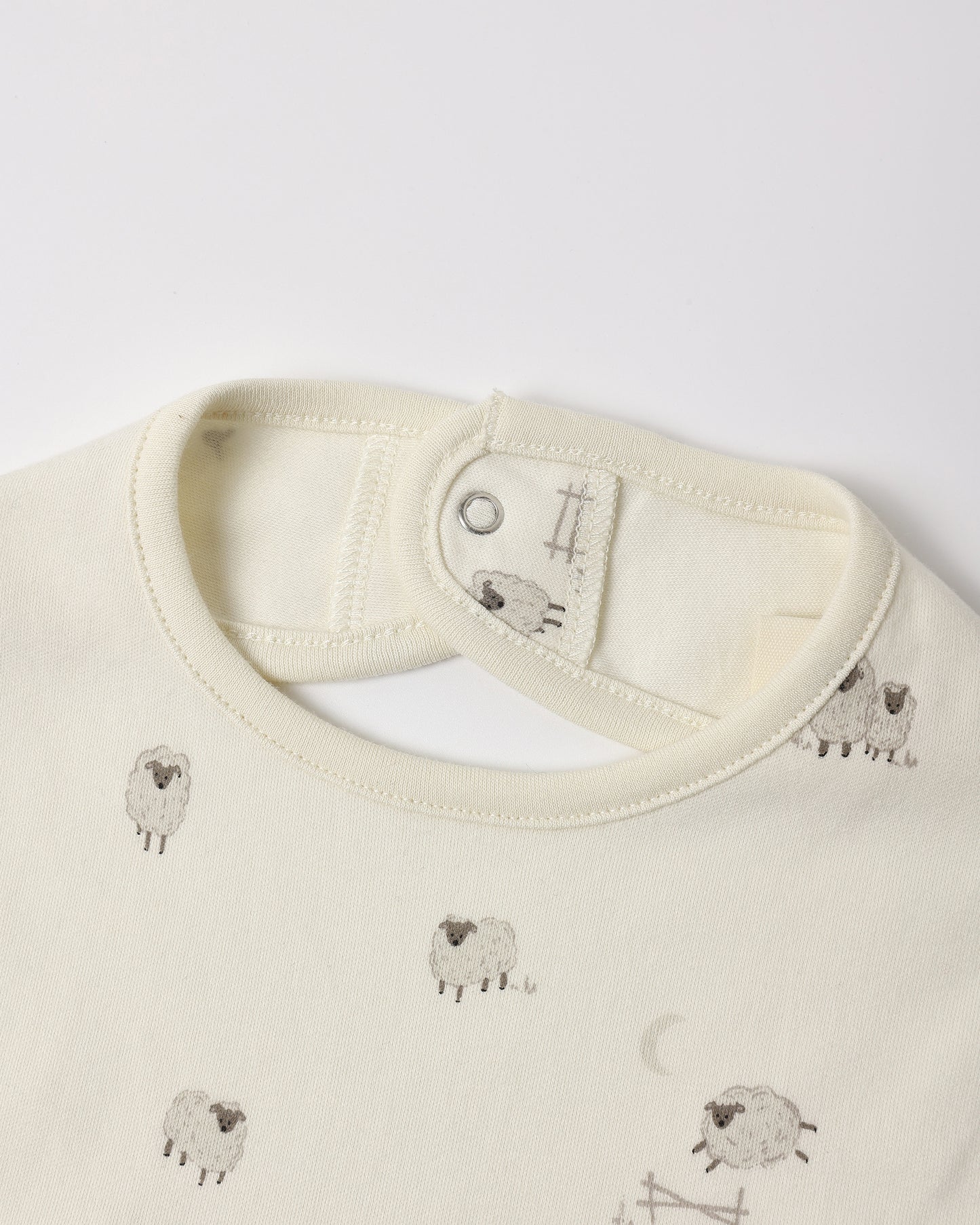 Jersey Snap Bib, 2 Pack Sheep, Cloud Stripe - Rylee + Cru | Kids Clothes | Trendy Baby Clothes | Modern Infant Outfits |