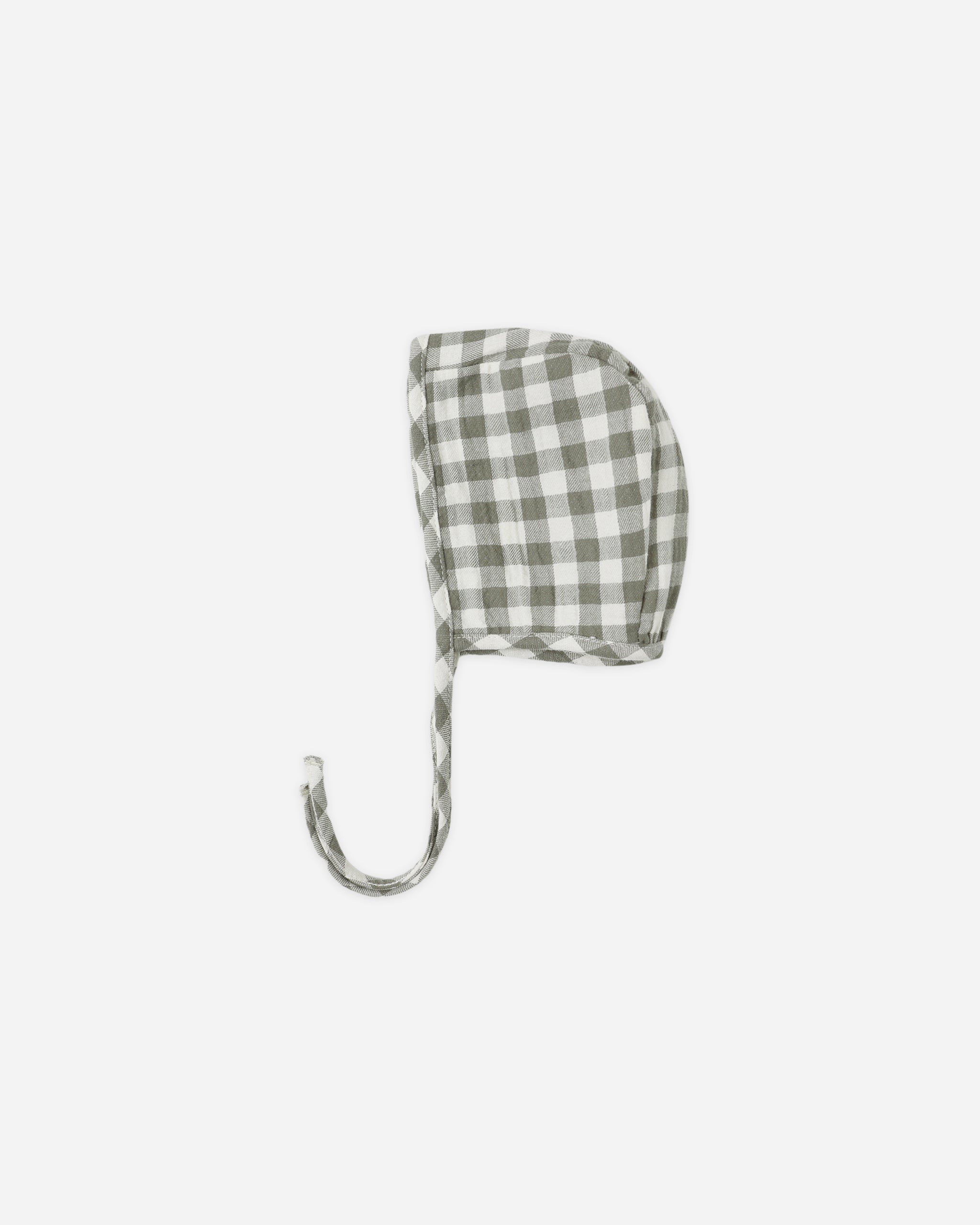 Woven Baby Bonnet || Forest Check - Rylee + Cru | Kids Clothes | Trendy Baby Clothes | Modern Infant Outfits |