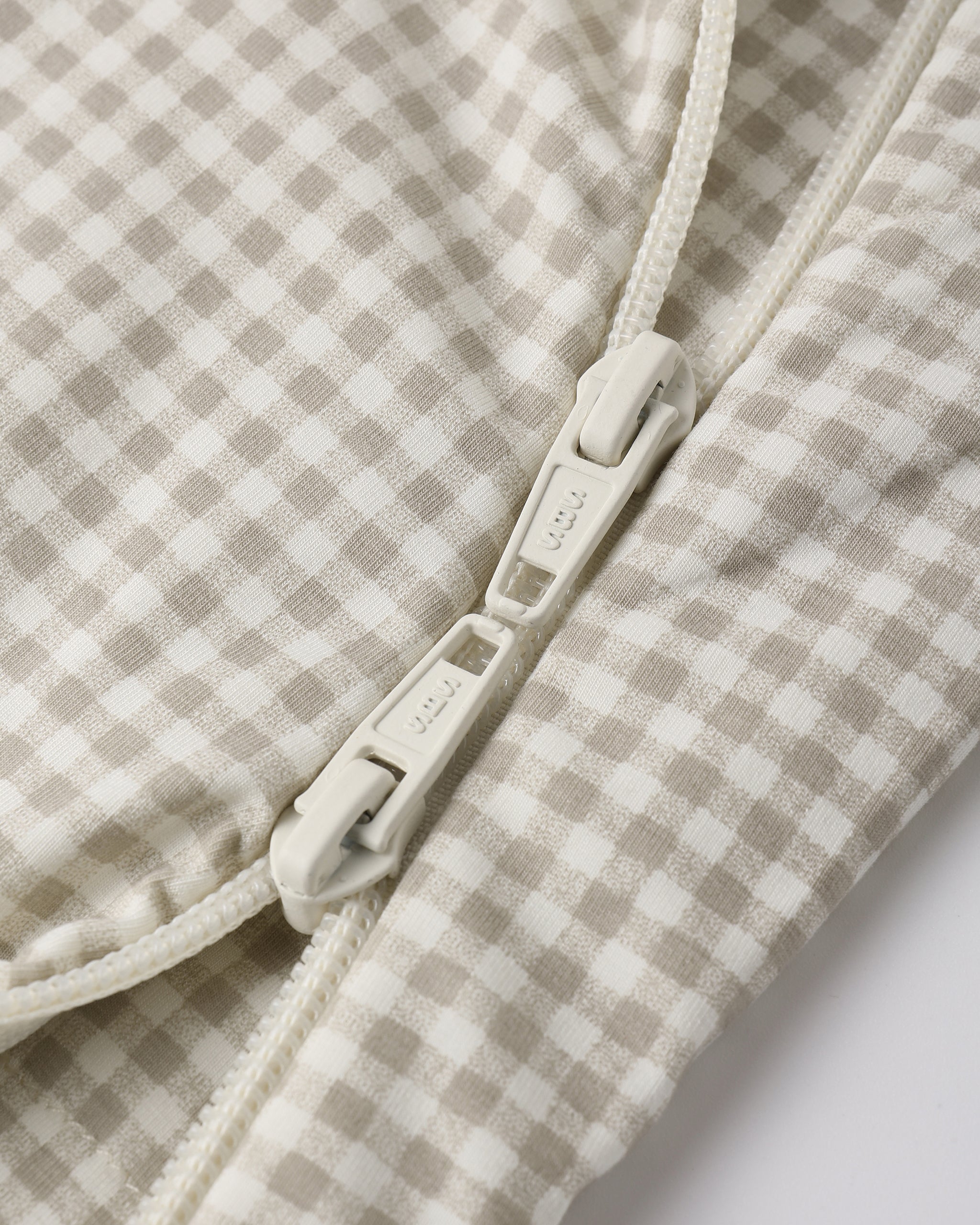 Bamboo Sleep Bag Oat Gingham - Rylee + Cru | Kids Clothes | Trendy Baby Clothes | Modern Infant Outfits |