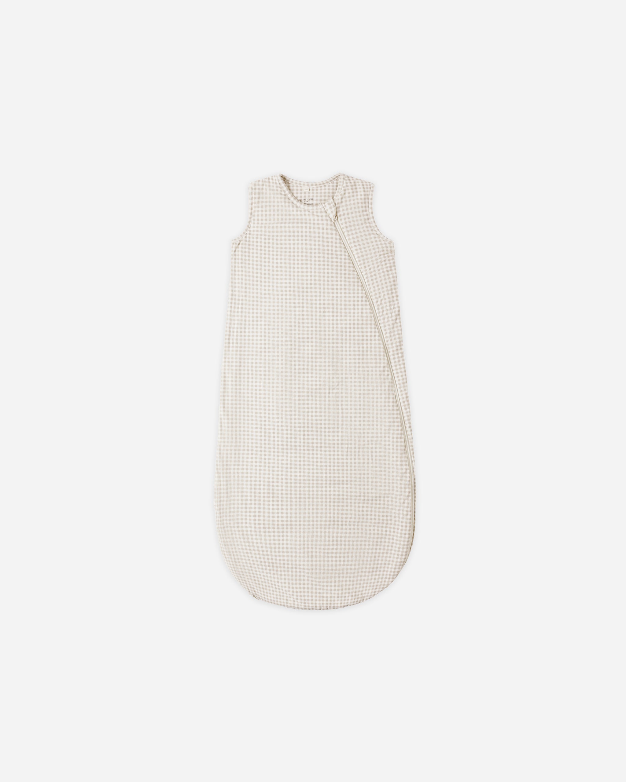 Bamboo Sleep Bag Oat Gingham - Rylee + Cru | Kids Clothes | Trendy Baby Clothes | Modern Infant Outfits |
