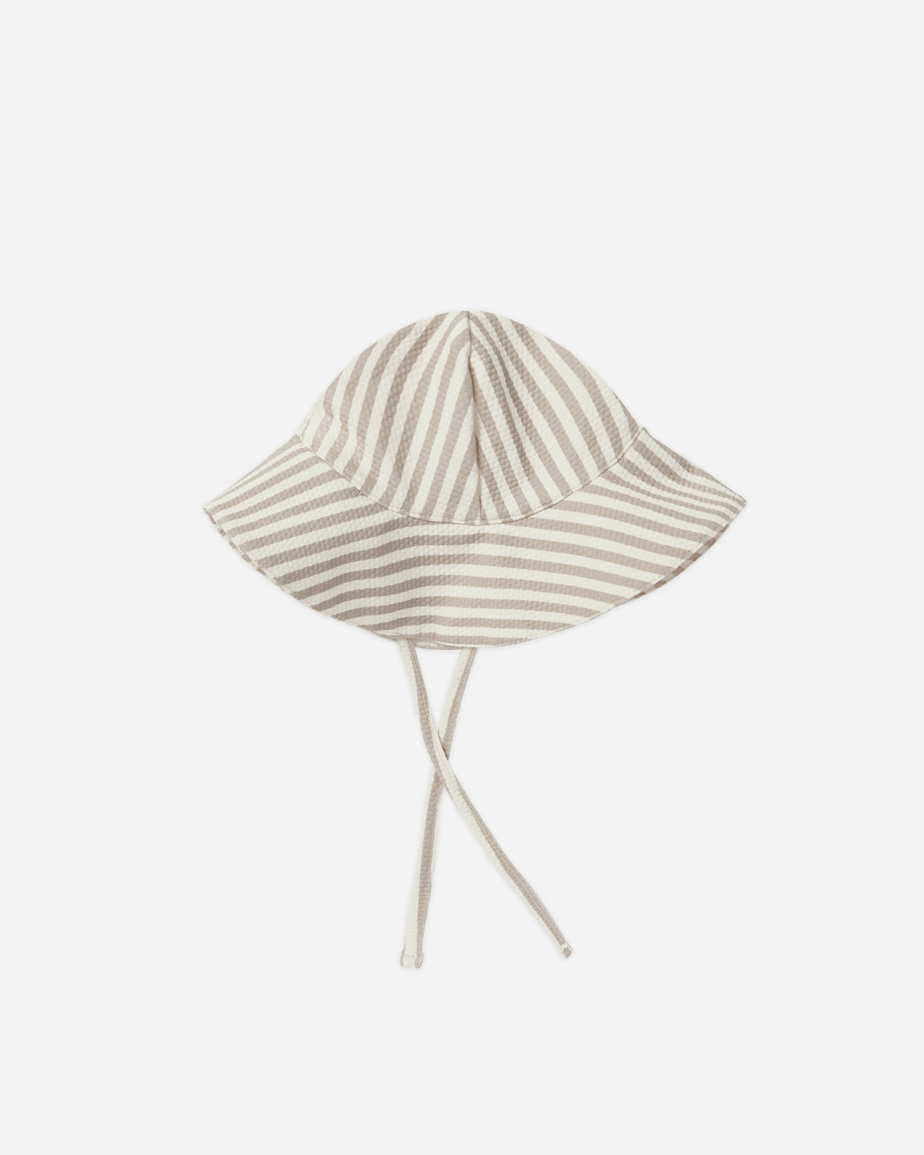 Sun Hat || Ash Stripe - Rylee + Cru | Kids Clothes | Trendy Baby Clothes | Modern Infant Outfits |