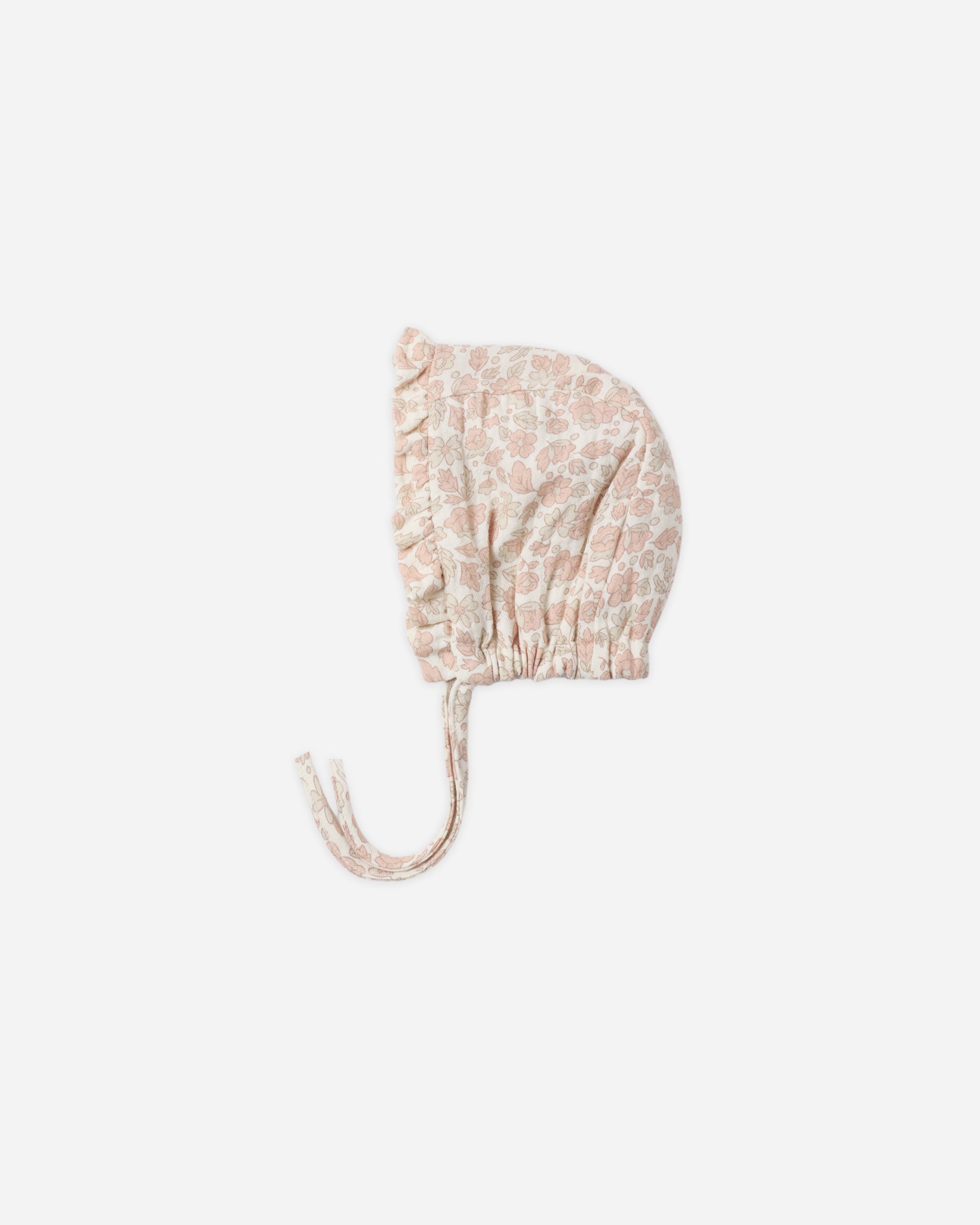 Woven Ruffle Bonnet Pink Blossom – Quincy Mae