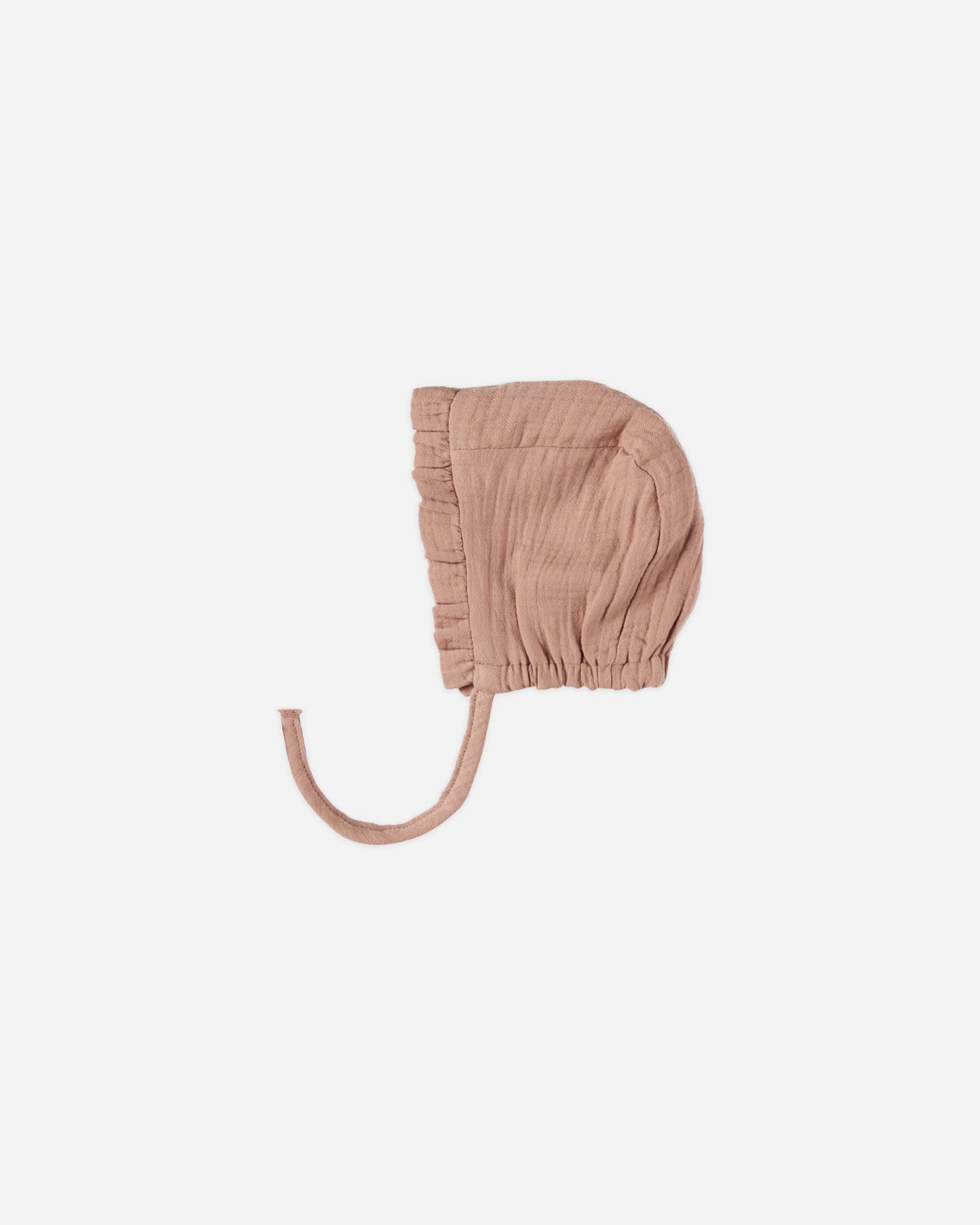 Woven Ruffle Bonnet || Rose