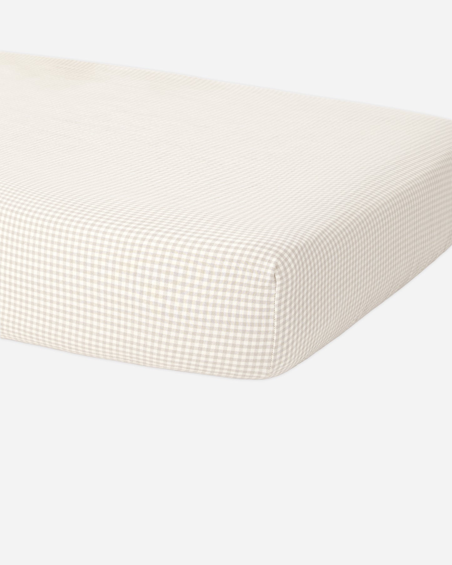 Bamboo Crib Sheet Oat Gingham - Rylee + Cru | Kids Clothes | Trendy Baby Clothes | Modern Infant Outfits |