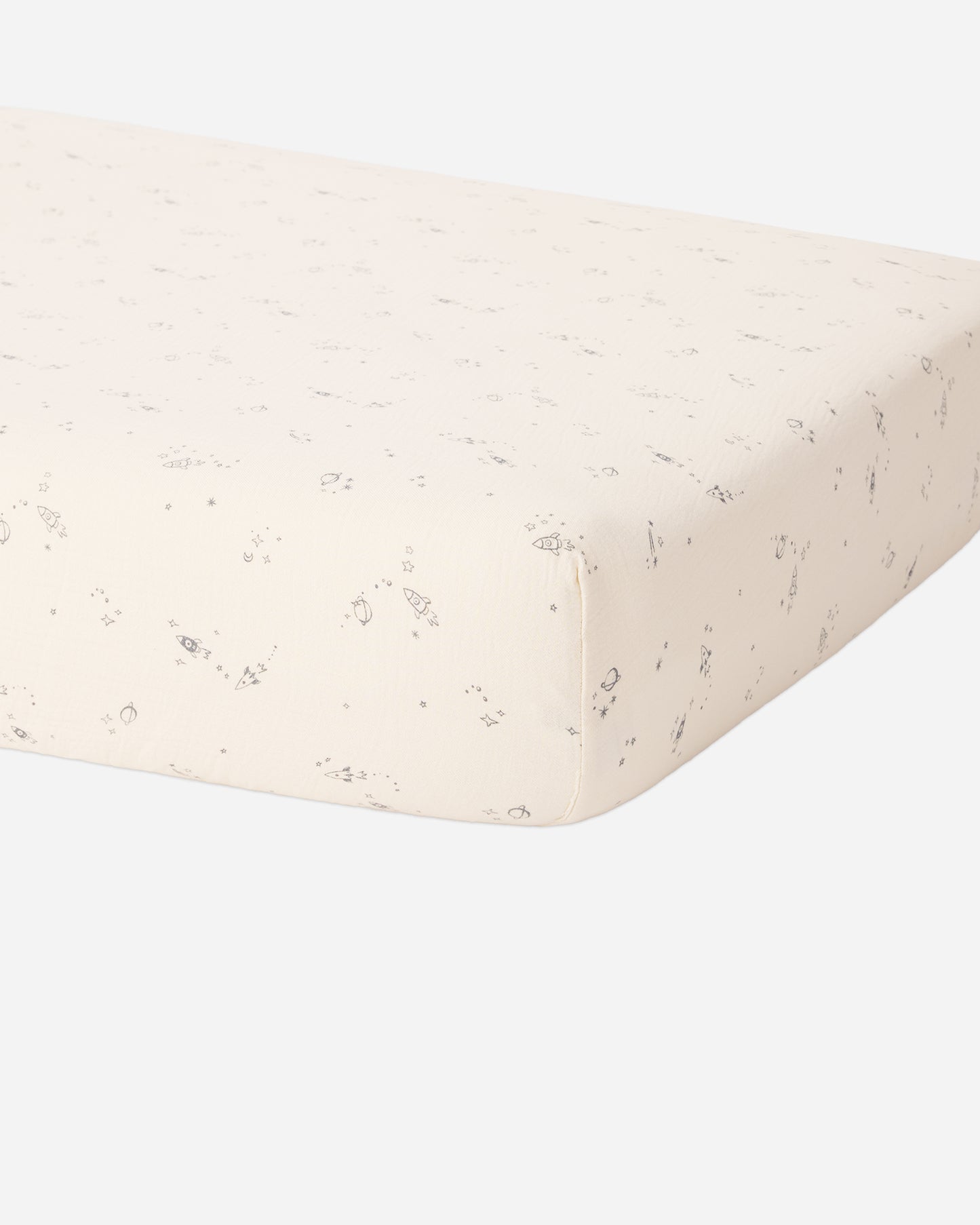 Woven Crib Sheet Space - Rylee + Cru | Kids Clothes | Trendy Baby Clothes | Modern Infant Outfits |