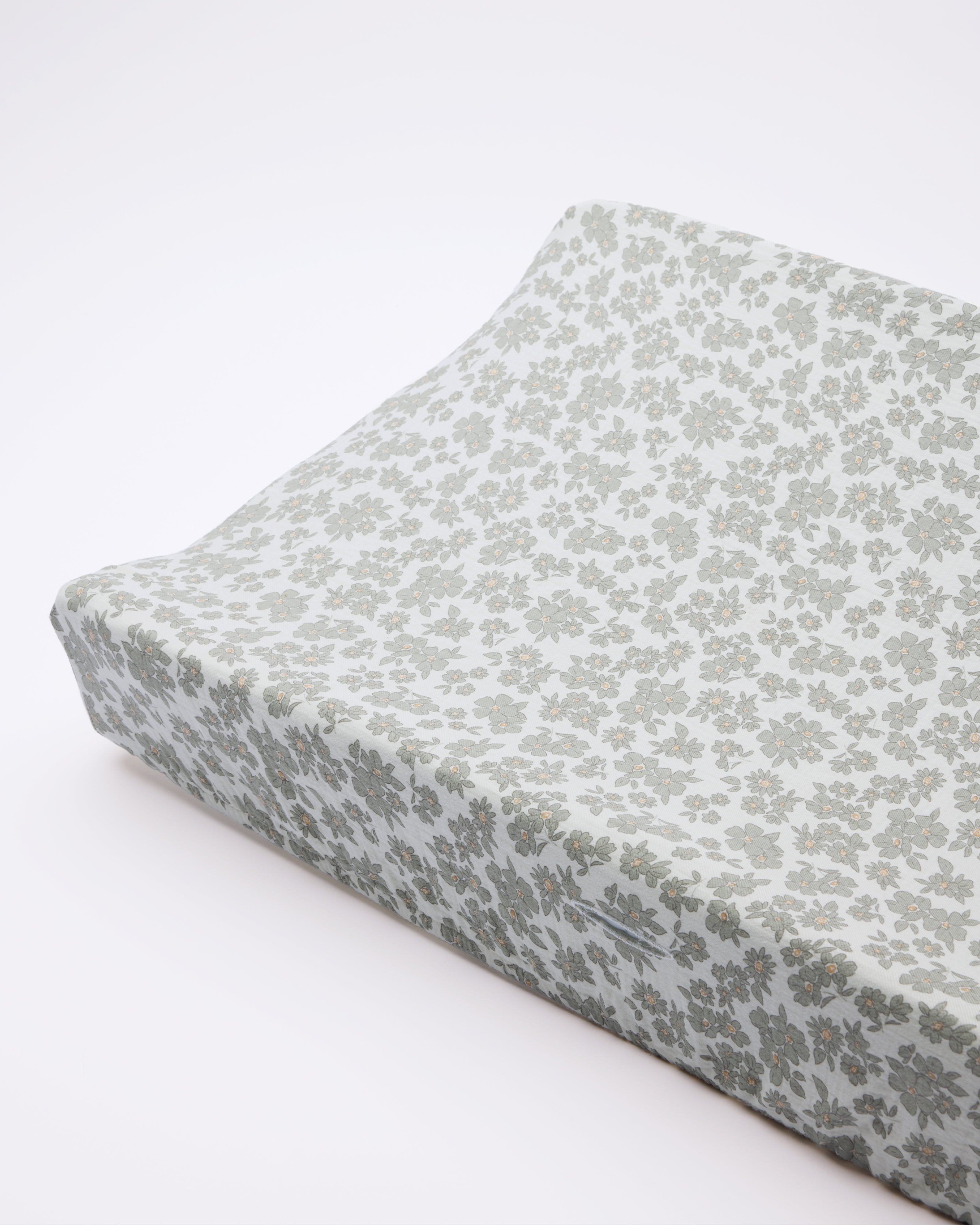 Changing Pad Cover || Green Floral - Rylee + Cru | Kids Clothes | Trendy Baby Clothes | Modern Infant Outfits |