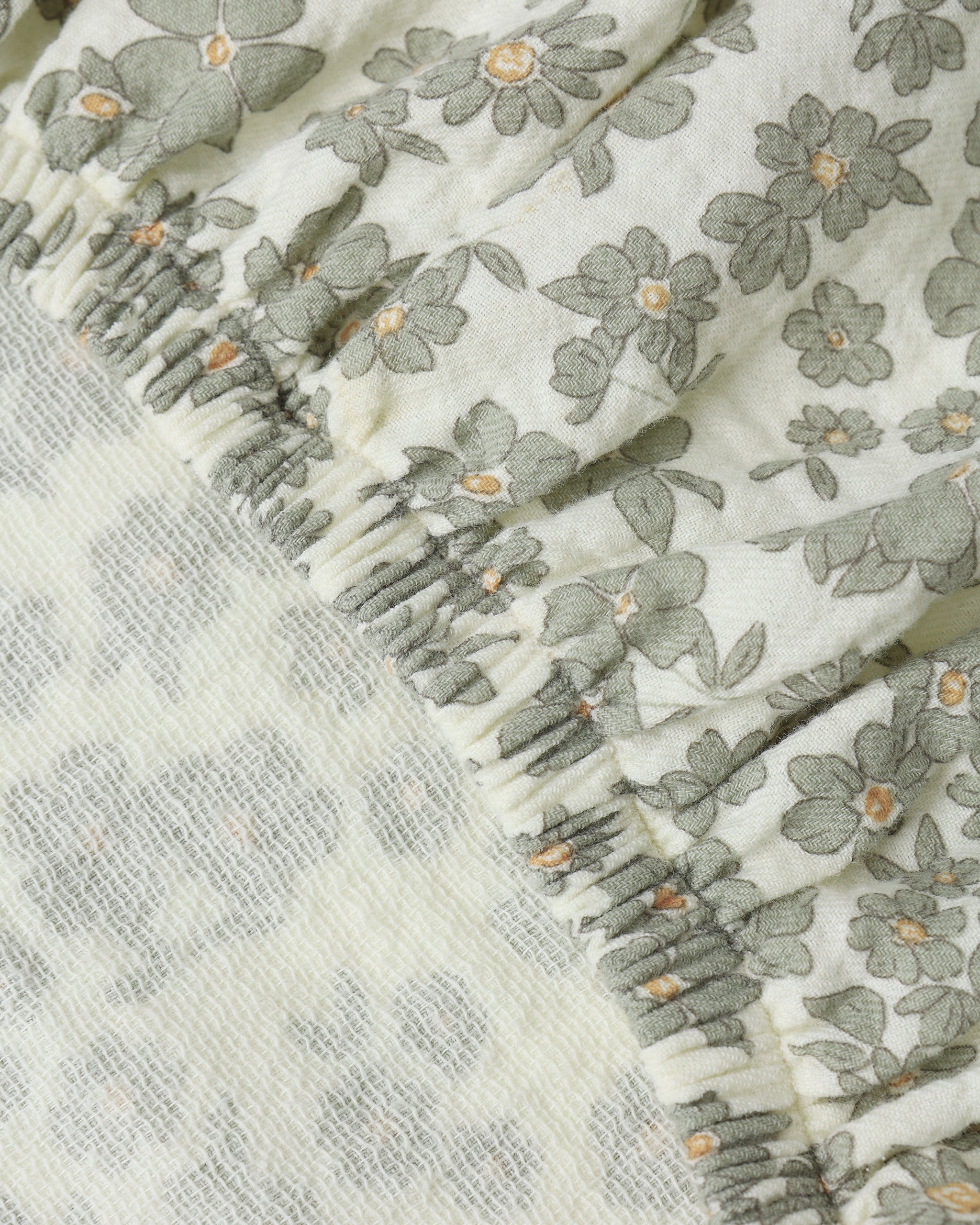 Changing Pad Cover || Green Floral - Rylee + Cru | Kids Clothes | Trendy Baby Clothes | Modern Infant Outfits |