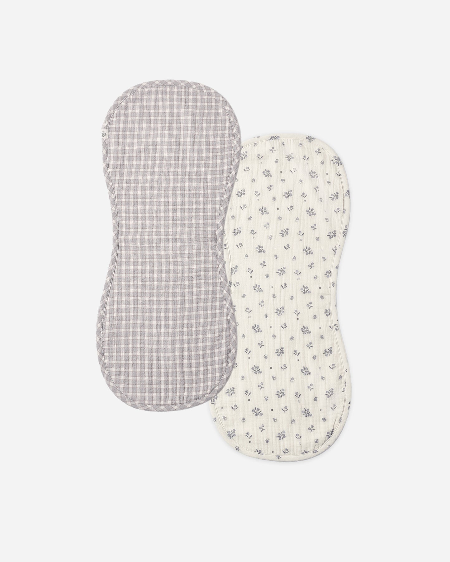Burp Cloth, 2 Pack Winter Berry, Blue Gingham - Rylee + Cru | Kids Clothes | Trendy Baby Clothes | Modern Infant Outfits |