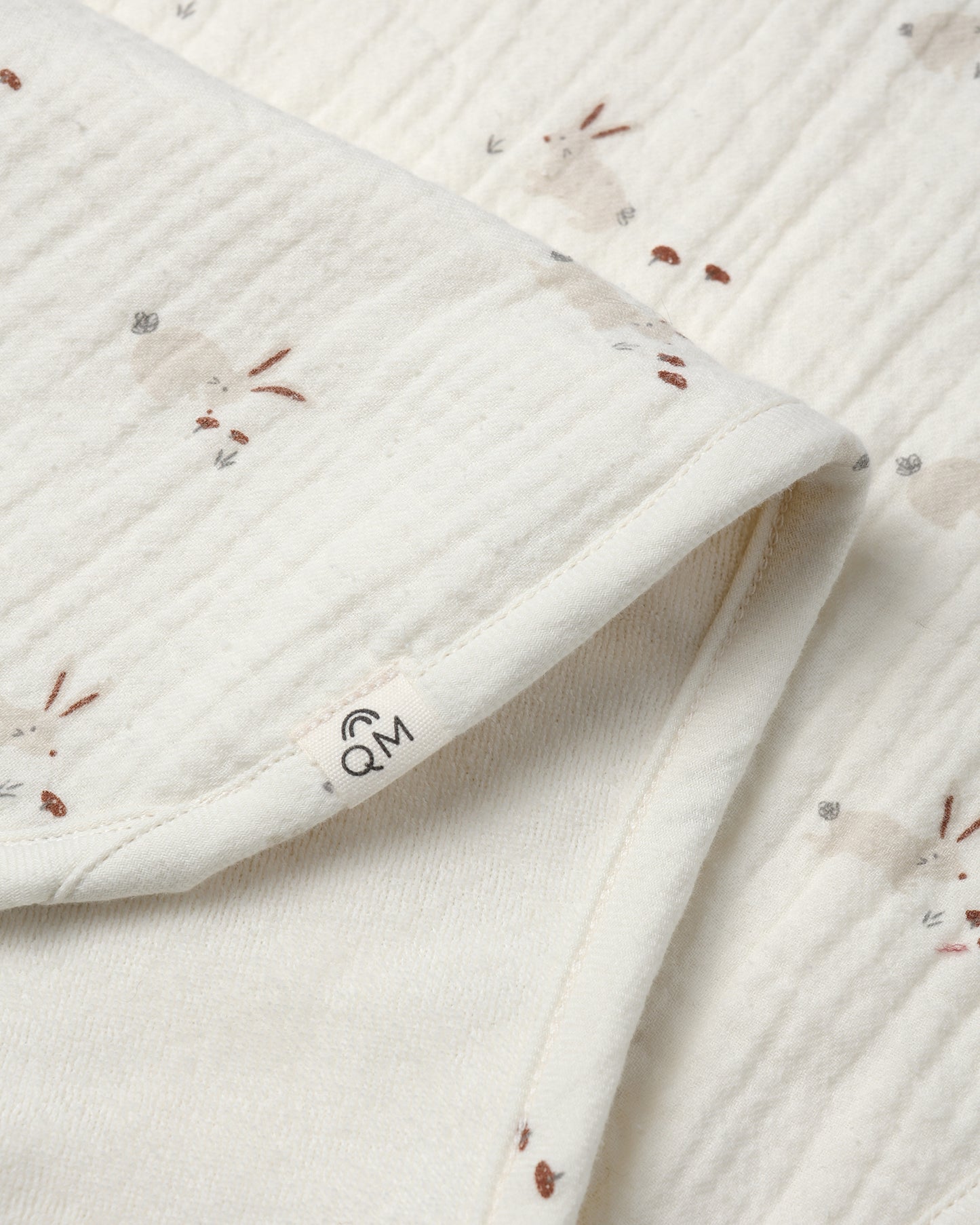 Burp Cloth, 2 Pack  || Bunnies, Cedar Check - Rylee + Cru | Kids Clothes | Trendy Baby Clothes | Modern Infant Outfits |