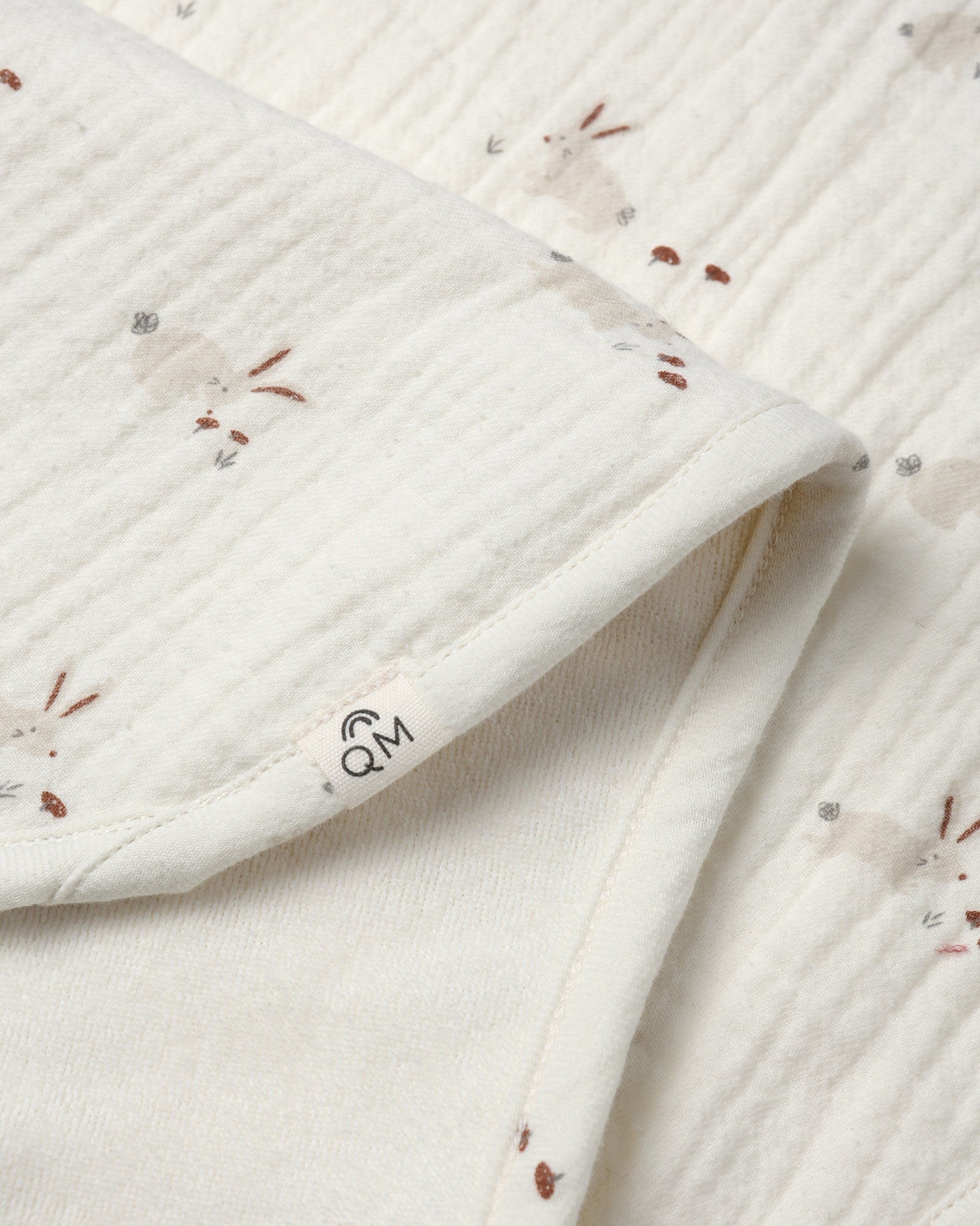 Burp Cloth, 2 Pack  || Bunnies, Cedar Check - Rylee + Cru | Kids Clothes | Trendy Baby Clothes | Modern Infant Outfits |