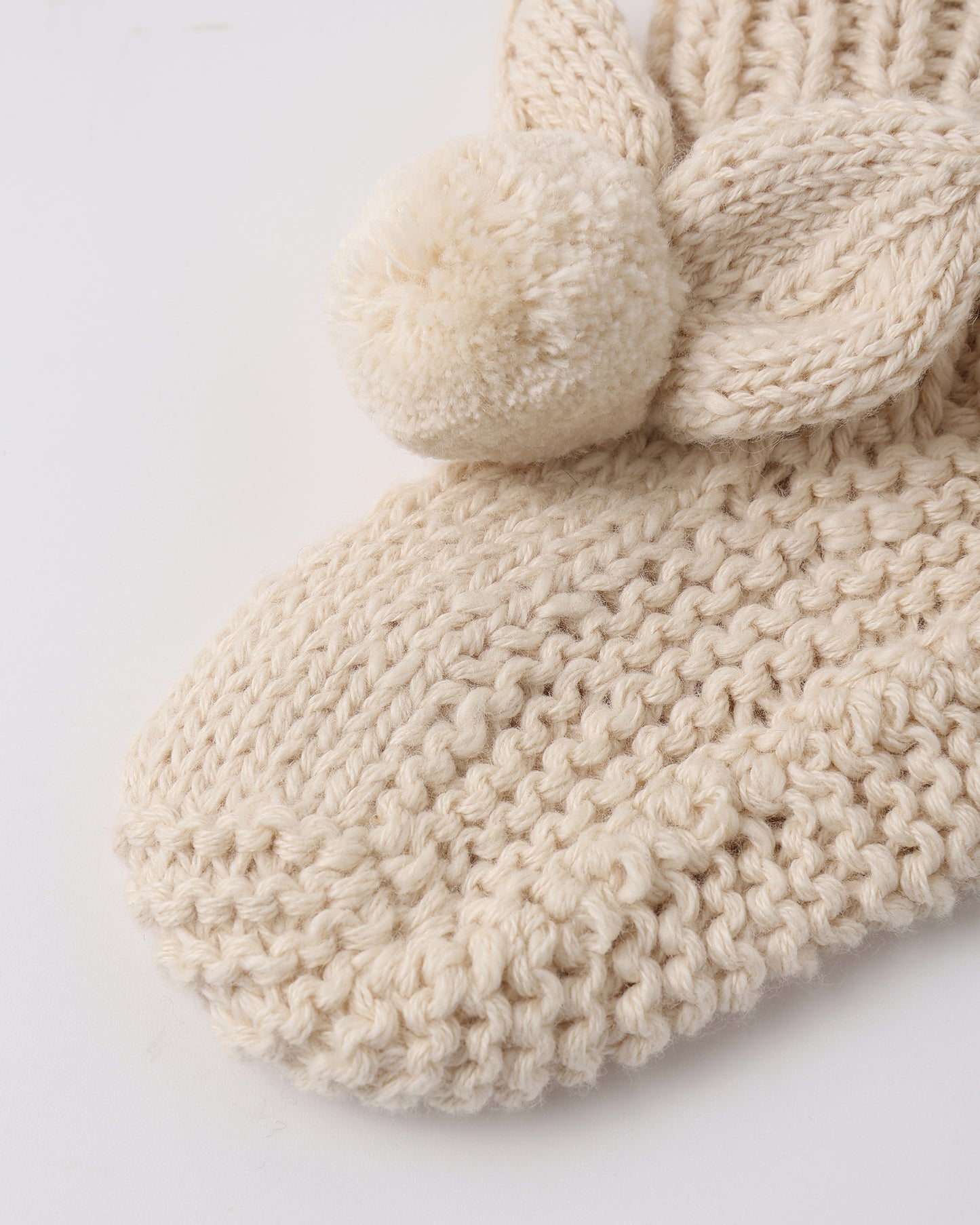 Bunny Knit Booties Ecru - Rylee + Cru | Kids Clothes | Trendy Baby Clothes | Modern Infant Outfits |