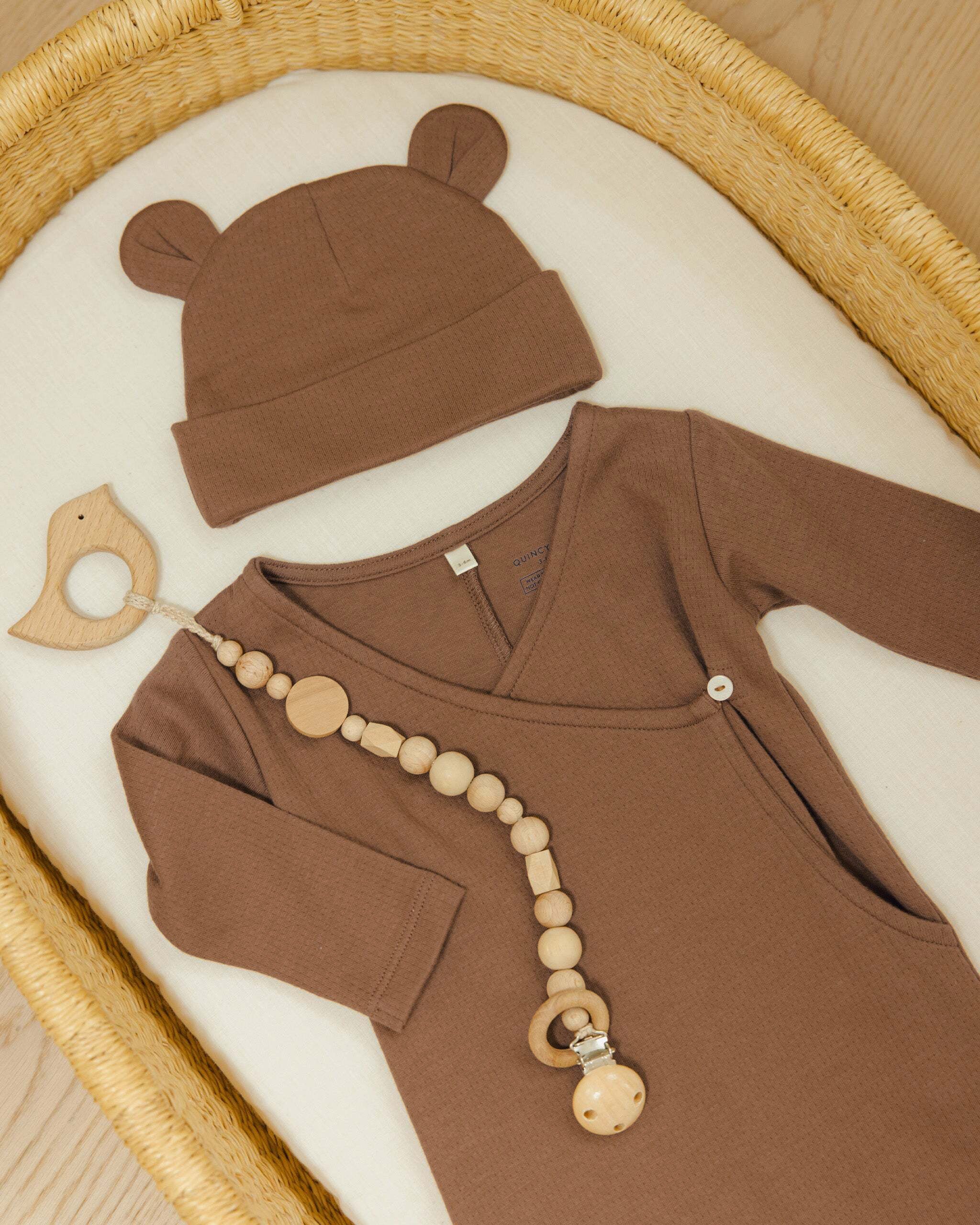 Baby Bear Beanie || Cinnamon