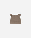Baby Bear Beanie || Heathered Mocha - Rylee + Cru | Kids Clothes | Trendy Baby Clothes | Modern Infant Outfits |