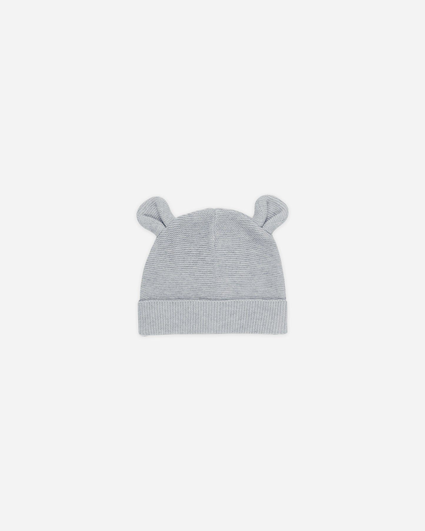 Baby Bear Beanie || Heathered Dusty Blue - Rylee + Cru | Kids Clothes | Trendy Baby Clothes | Modern Infant Outfits |