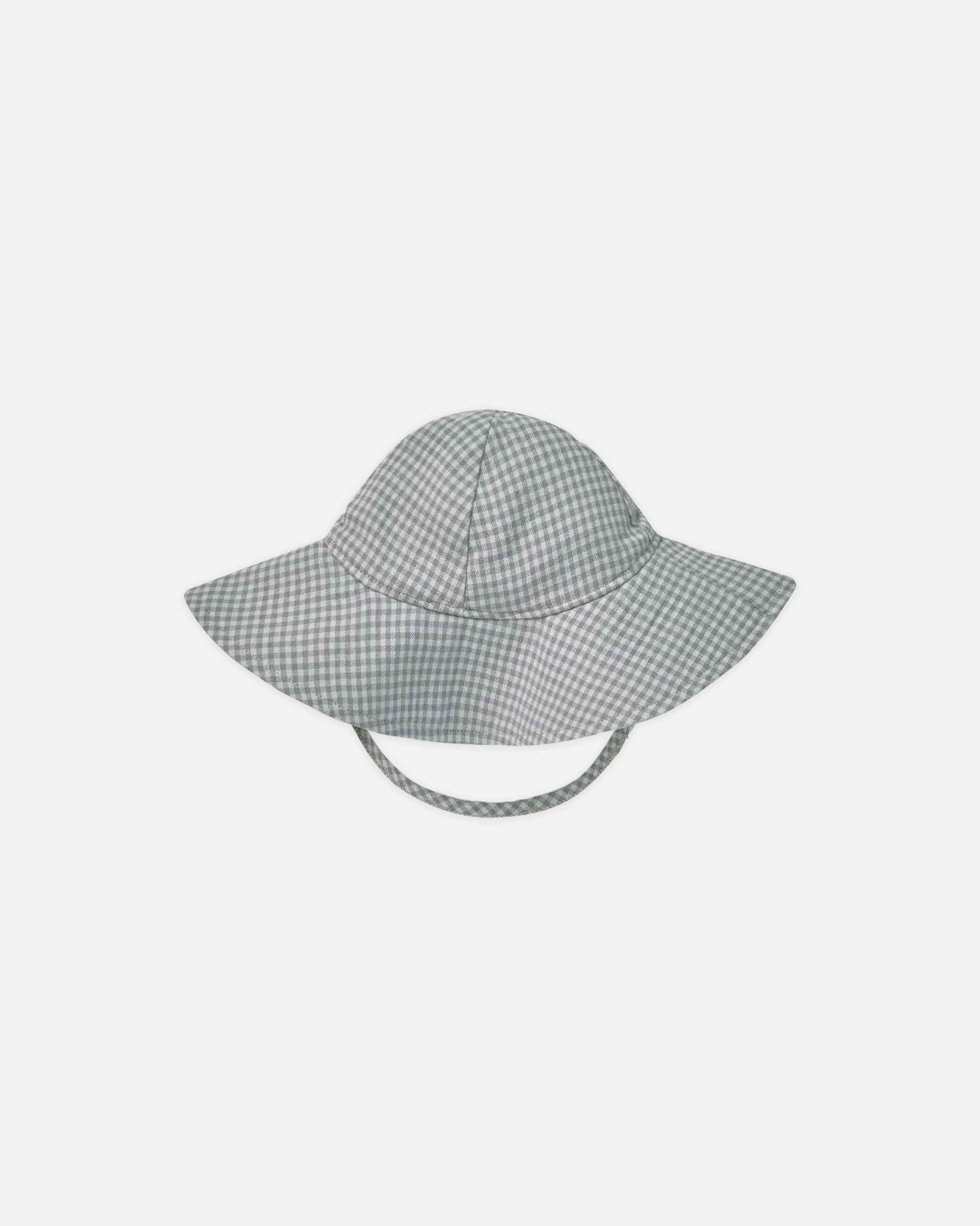 Woven Sun Hat || Blue Gingham - Rylee + Cru | Kids Clothes | Trendy Baby Clothes | Modern Infant Outfits |