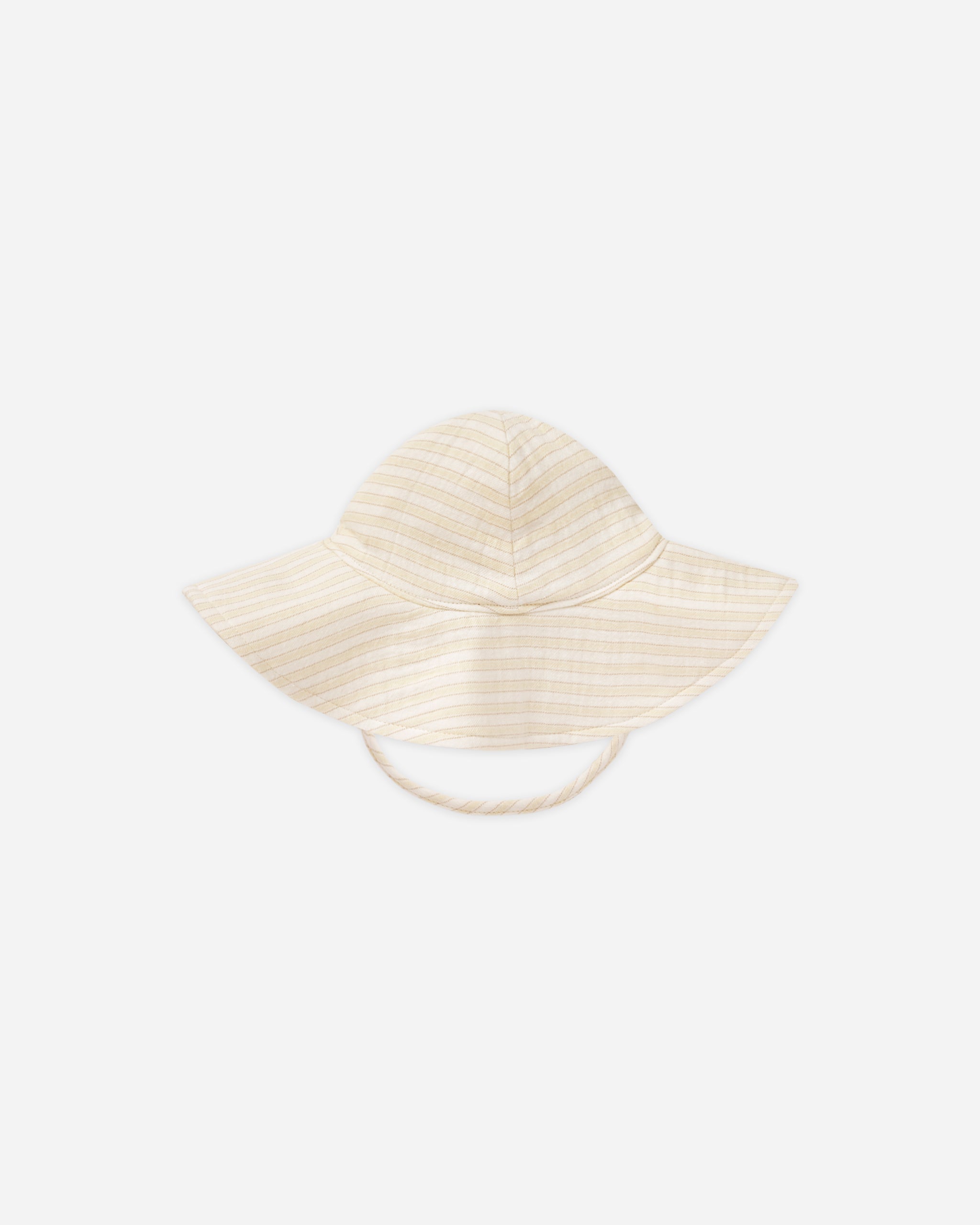 Woven Sun Hat || Lemon Stripe - Rylee + Cru | Kids Clothes | Trendy Baby Clothes | Modern Infant Outfits |