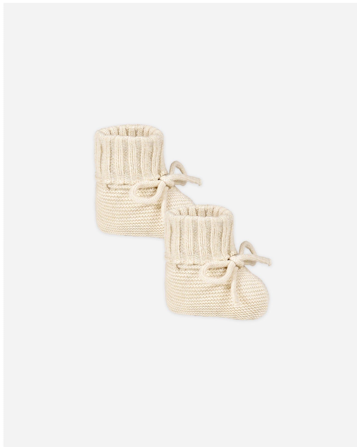 Knit Booties || Heathered Natural - Rylee + Cru | Kids Clothes | Trendy Baby Clothes | Modern Infant Outfits |