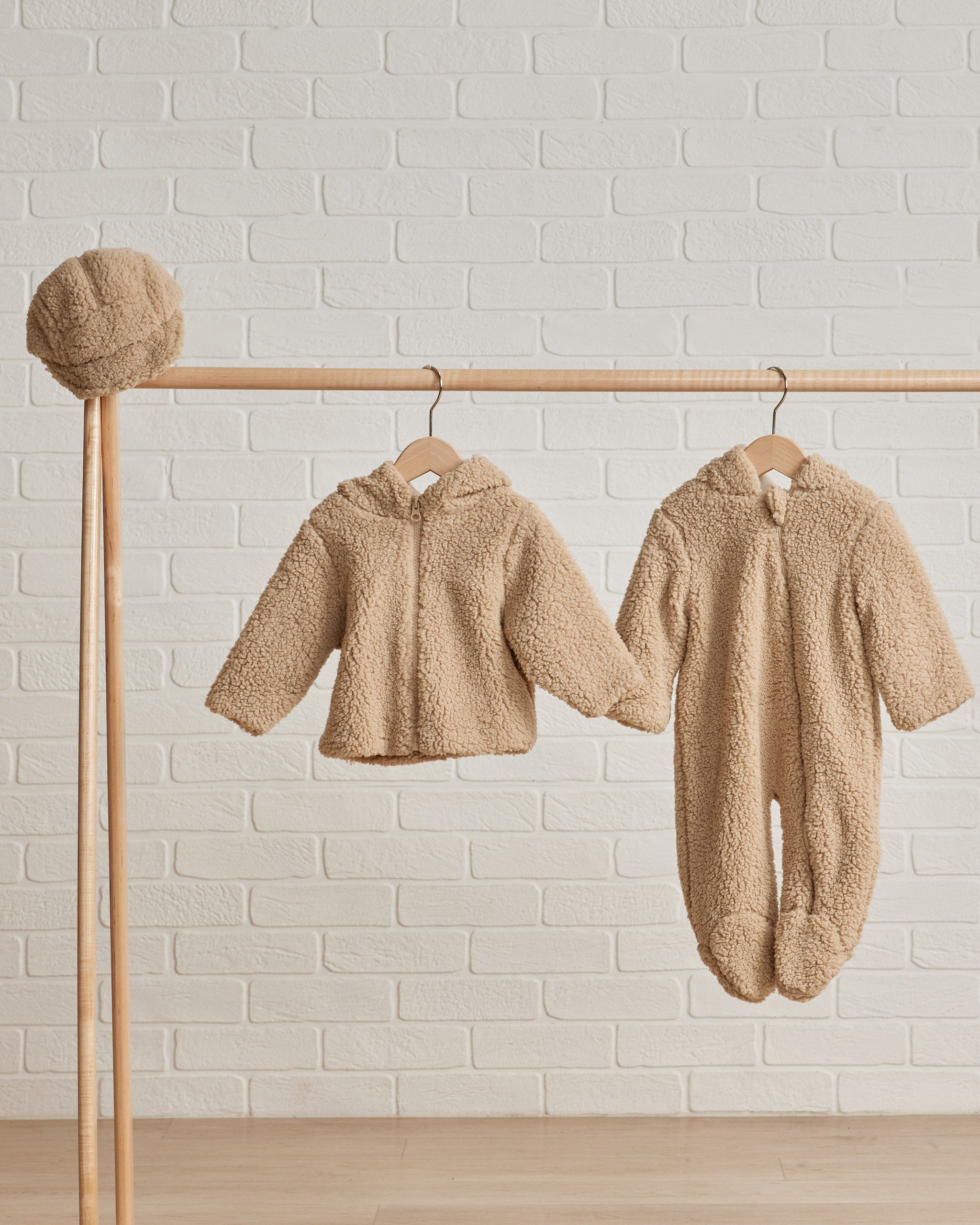 Sherpa Baby Cap || Sand - Rylee + Cru | Kids Clothes | Trendy Baby Clothes | Modern Infant Outfits |