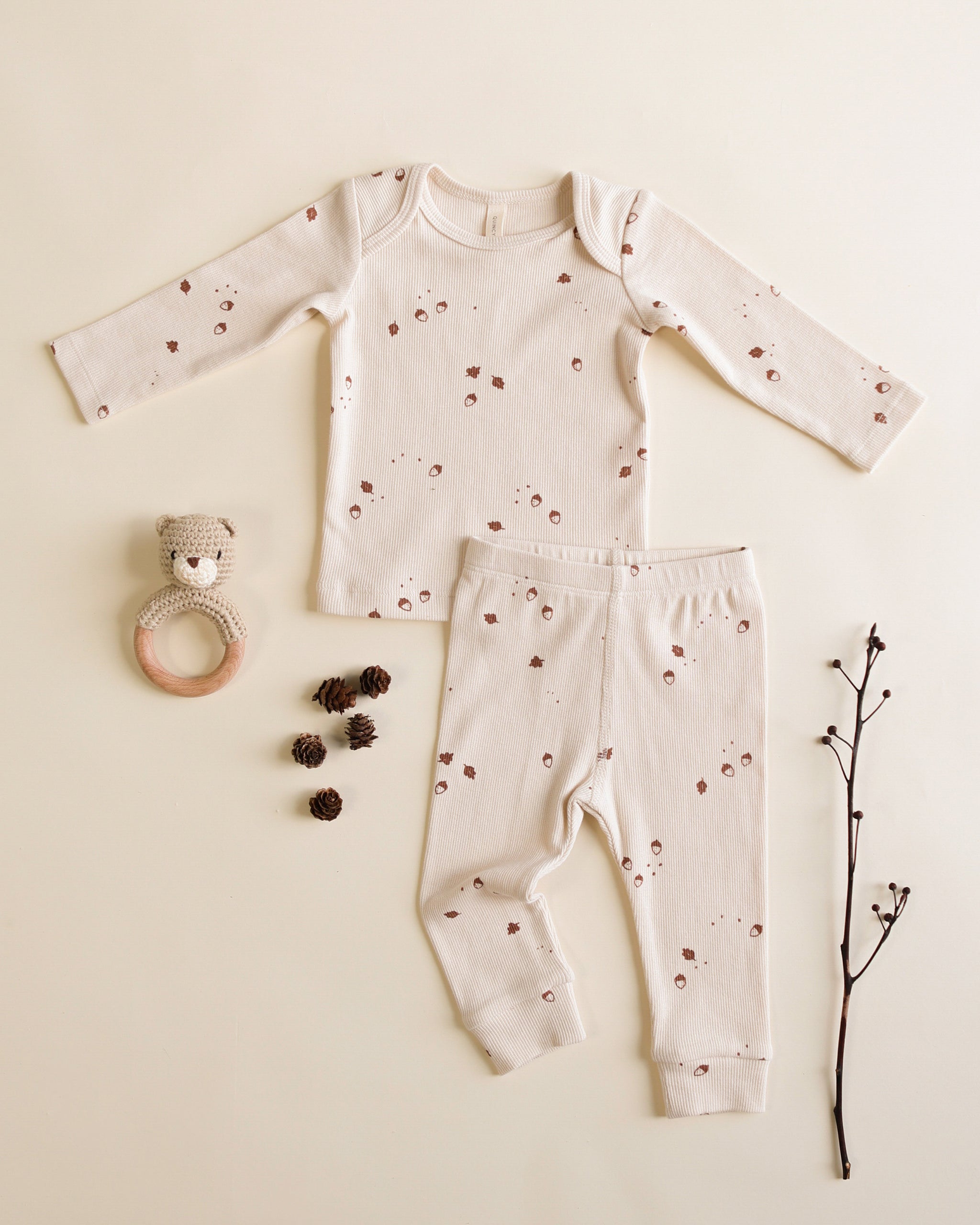 Ribbed Tee + Legging Set || Acorns - Rylee + Cru | Kids Clothes | Trendy Baby Clothes | Modern Infant Outfits |