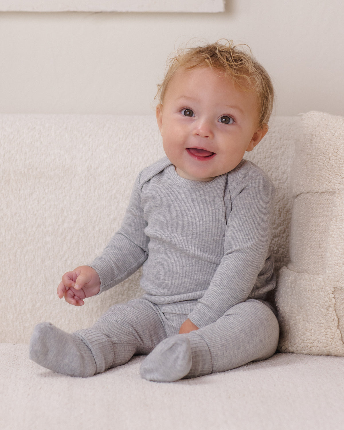 Ribbed Tee And Legging Set Dusty Blue - Rylee + Cru | Kids Clothes | Trendy Baby Clothes | Modern Infant Outfits |