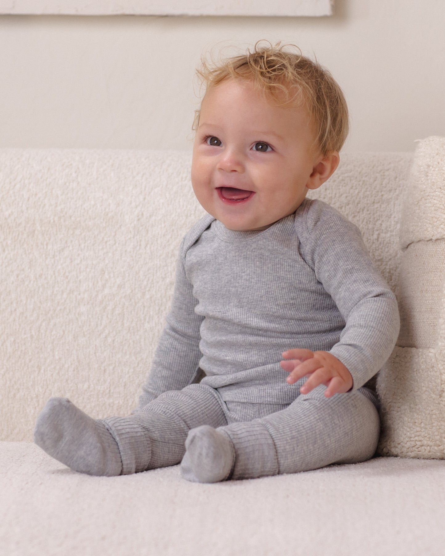 Ribbed Tee And Legging Set Dusty Blue - Rylee + Cru | Kids Clothes | Trendy Baby Clothes | Modern Infant Outfits |
