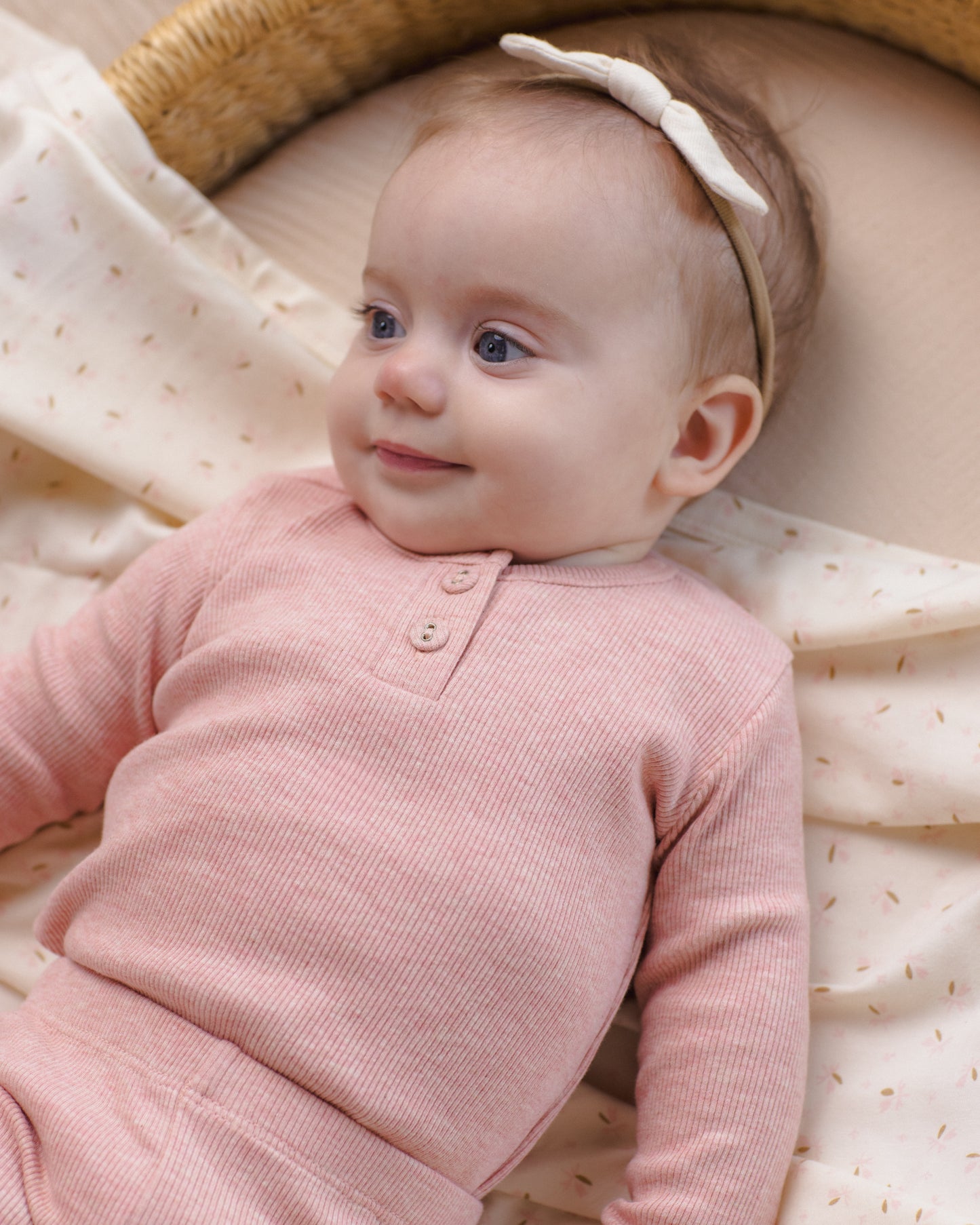 Ribbed Long Sleeve Onesie Rose - Rylee + Cru | Kids Clothes | Trendy Baby Clothes | Modern Infant Outfits |