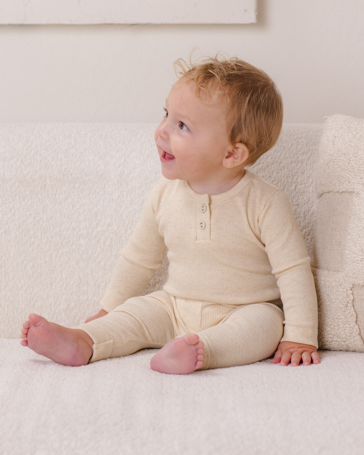 Ribbed Legging Oatmeal - Rylee + Cru | Kids Clothes | Trendy Baby Clothes | Modern Infant Outfits |