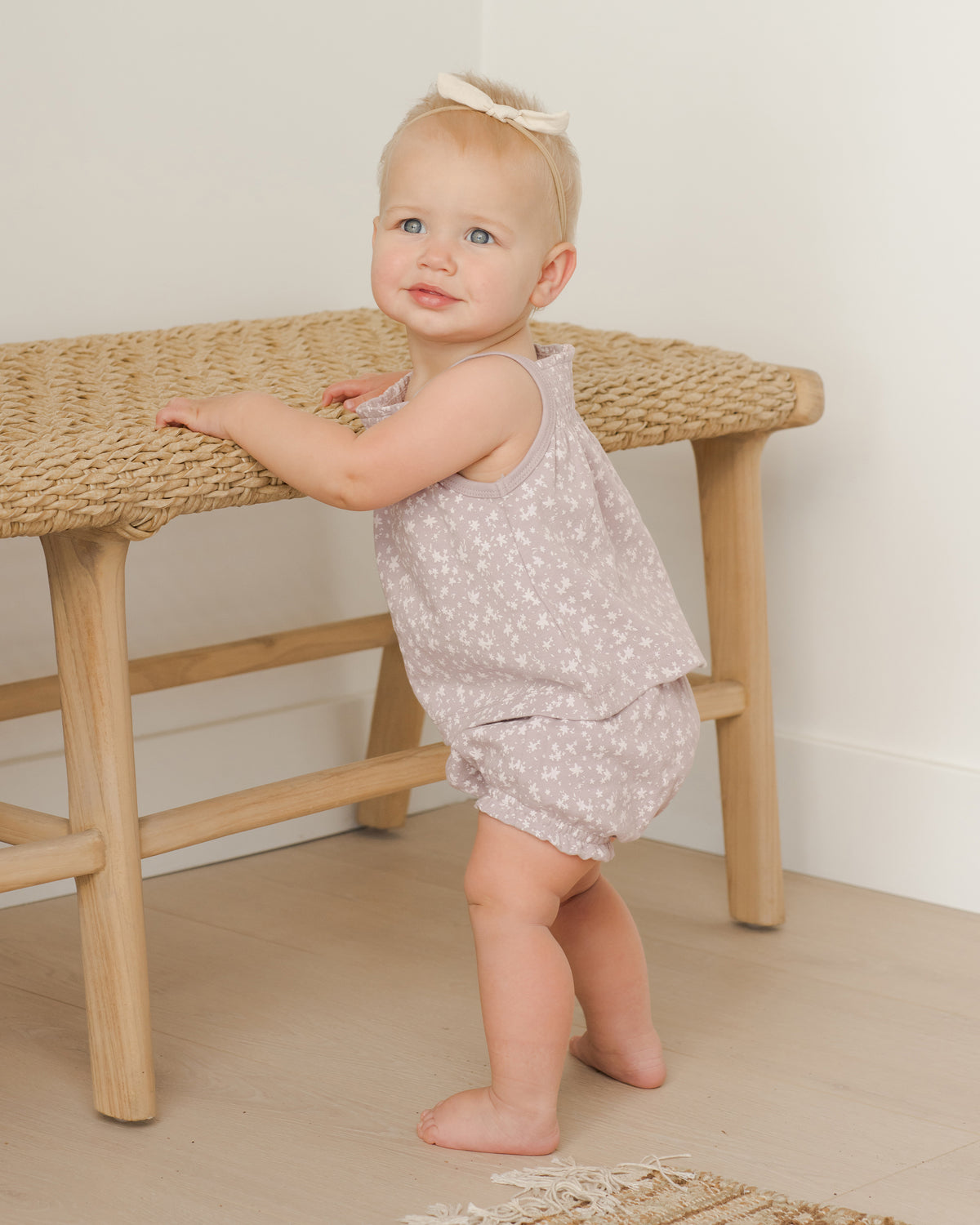 Quincy Mae Smocked Tank and Bloomer Set - Lemons main image 1