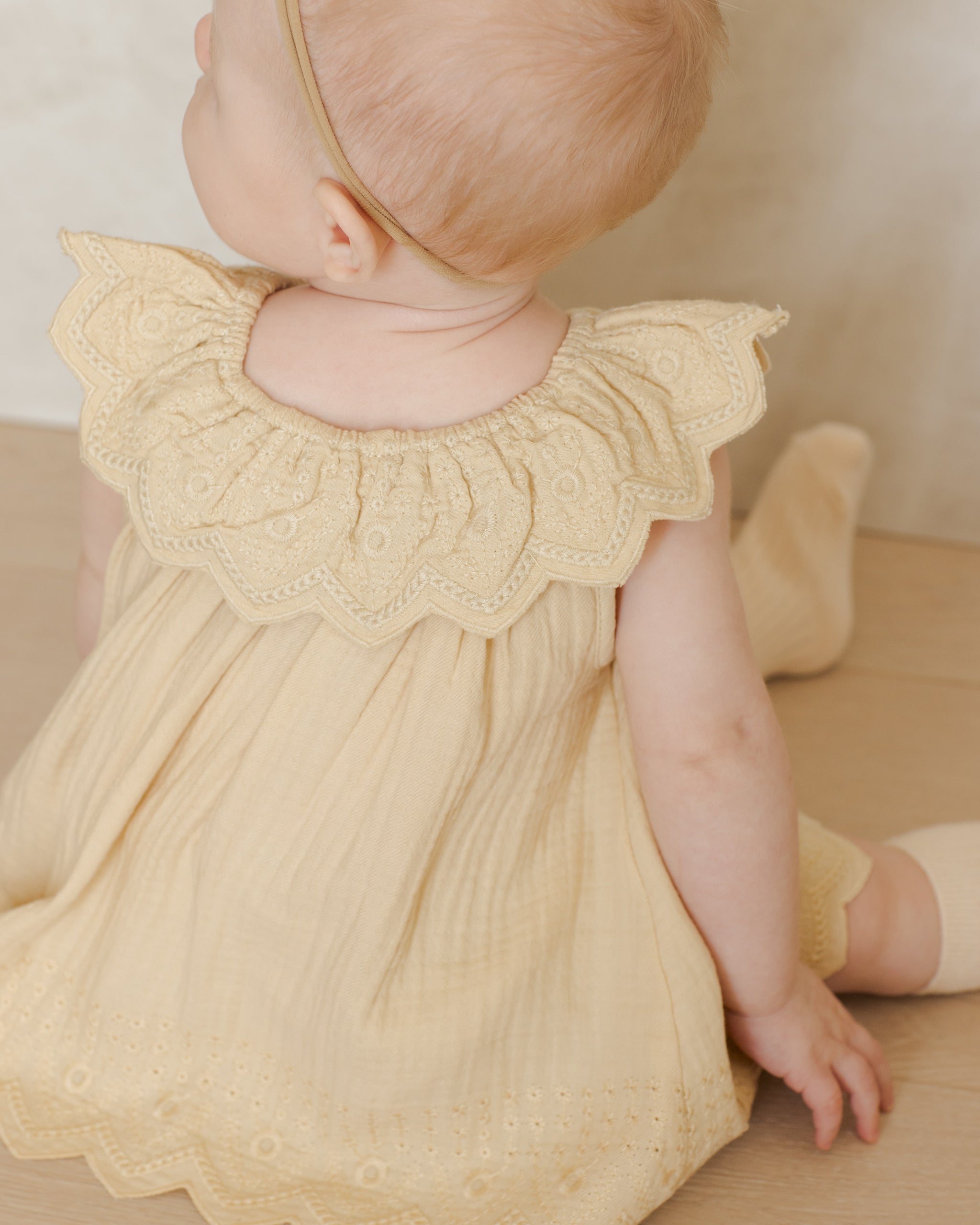 Isla Dress || Lemon - Rylee + Cru | Kids Clothes | Trendy Baby Clothes | Modern Infant Outfits |