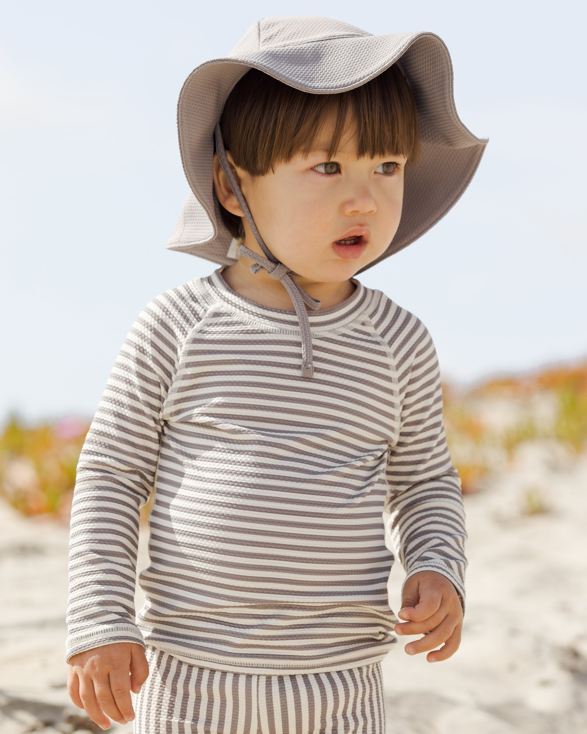 Finn Rashguard + Short Set || Lagoon Stripe - Rylee + Cru | Kids Clothes | Trendy Baby Clothes | Modern Infant Outfits |