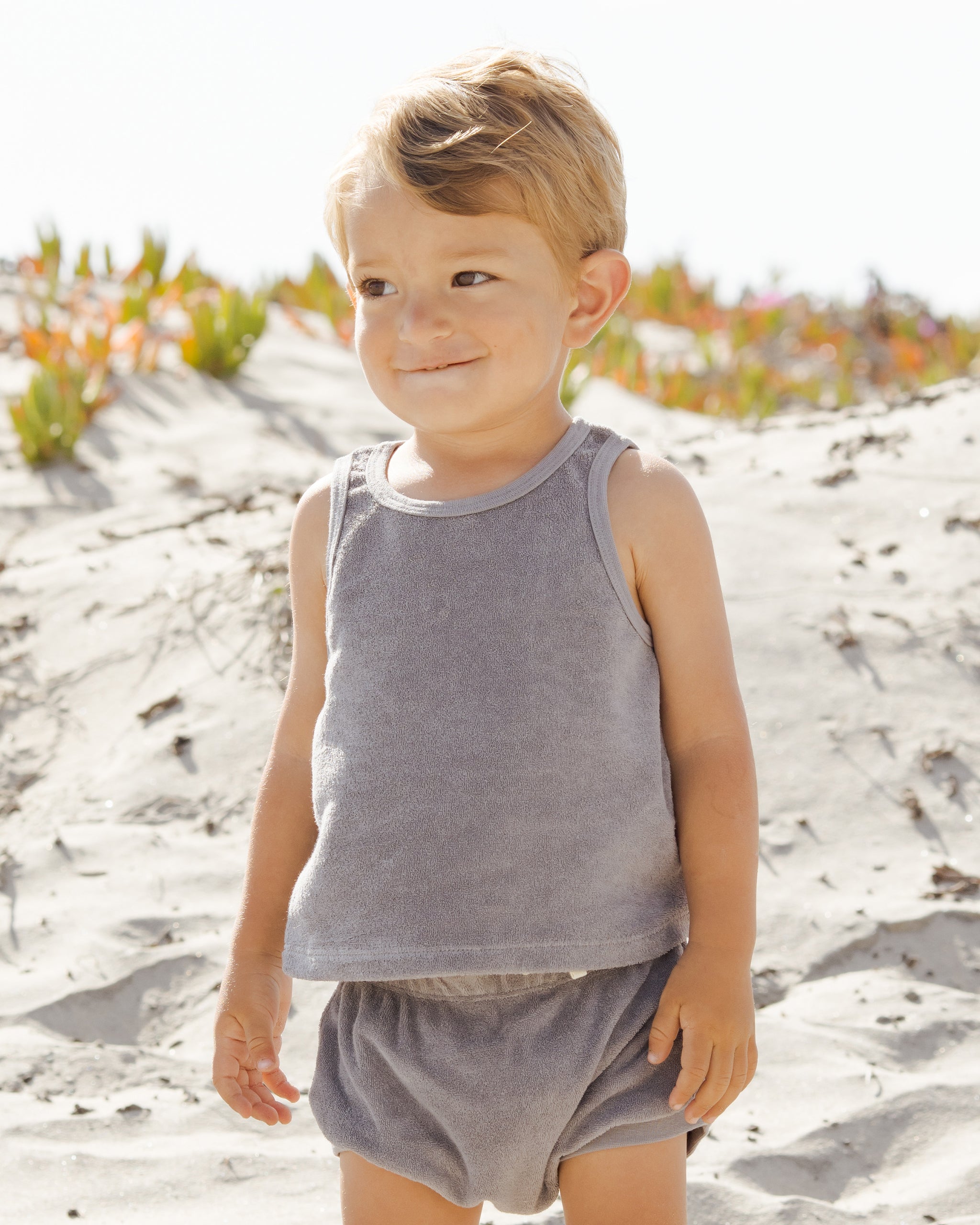 Terry Tank + Short Set || Lagoon - Rylee + Cru | Kids Clothes | Trendy Baby Clothes | Modern Infant Outfits |