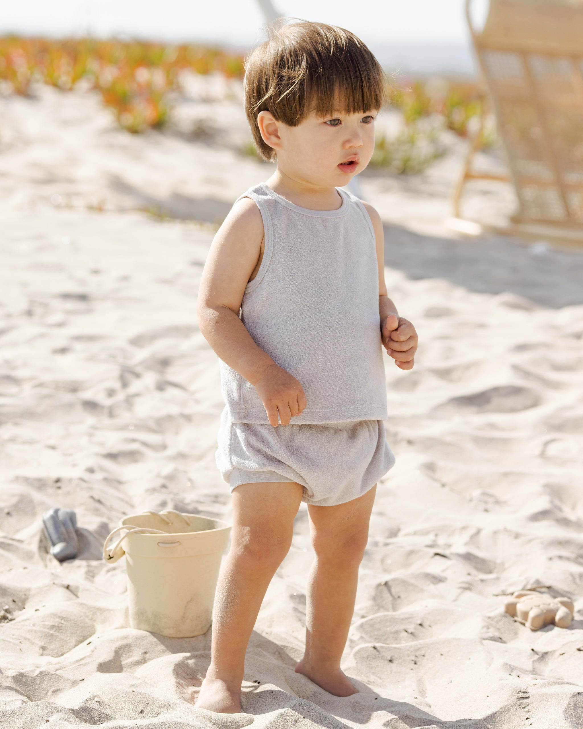 Terry Tank + Short Set || Cloud - Rylee + Cru | Kids Clothes | Trendy Baby Clothes | Modern Infant Outfits |