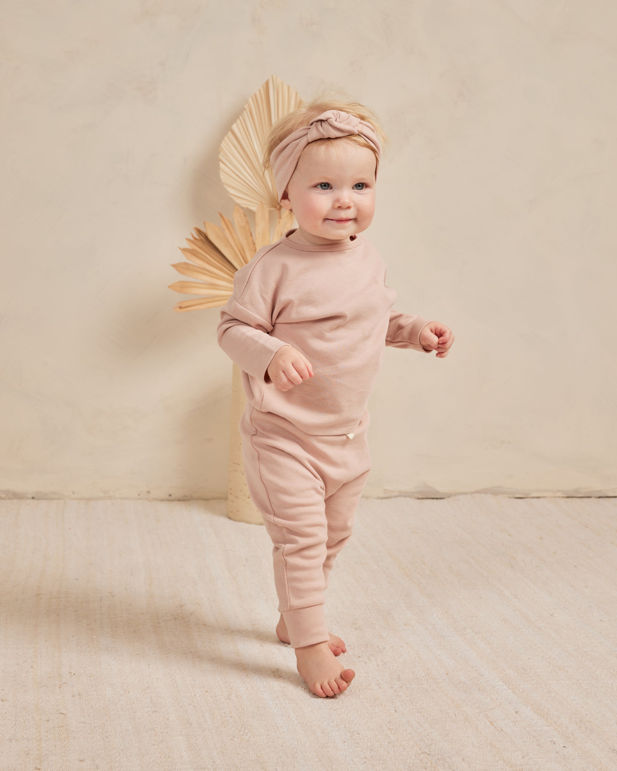 Drawstring Pant || Blush - Rylee + Cru | Kids Clothes | Trendy Baby Clothes | Modern Infant Outfits |