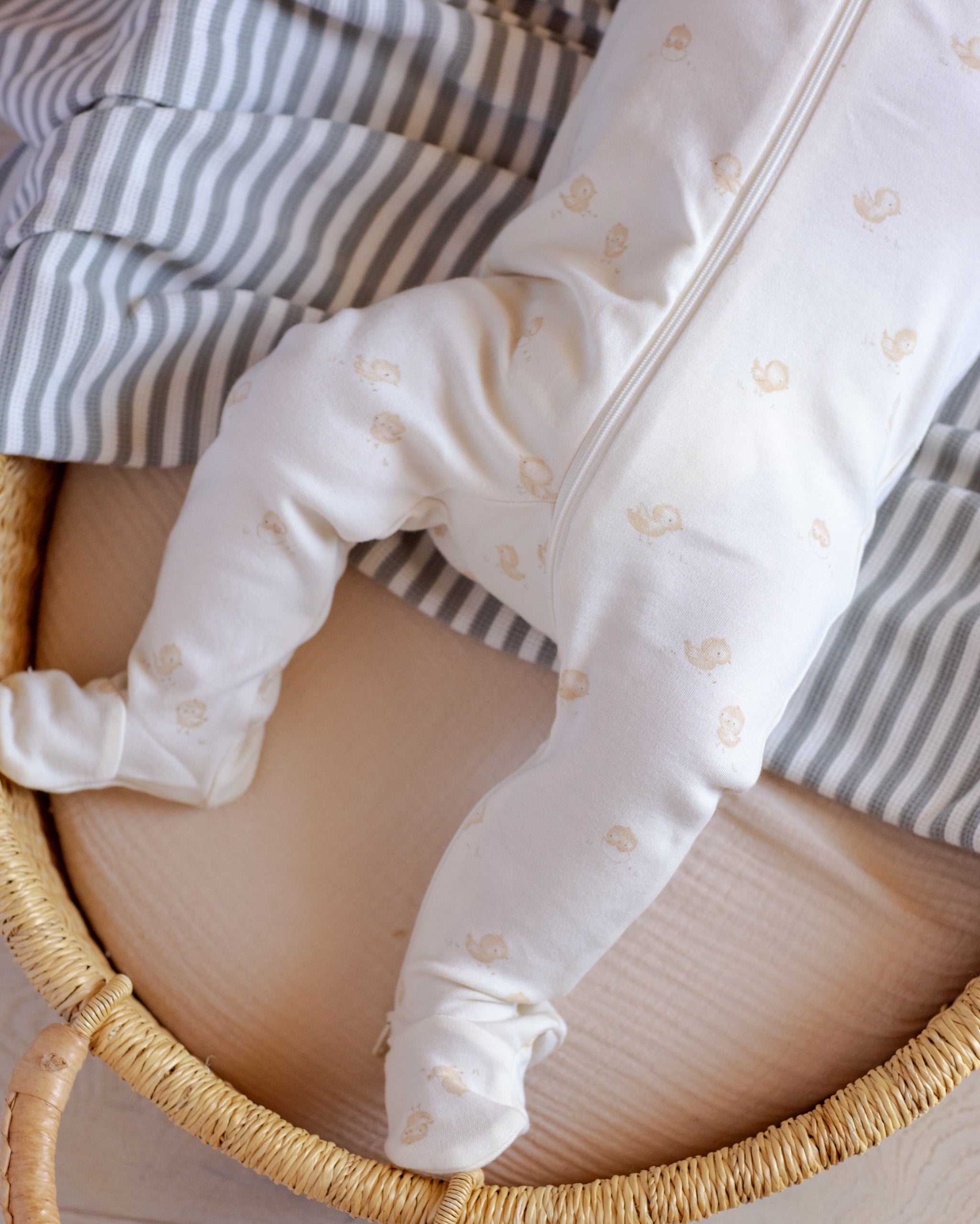 Zip Long Sleeve Sleeper Footie Chicks - Rylee + Cru | Kids Clothes | Trendy Baby Clothes | Modern Infant Outfits |