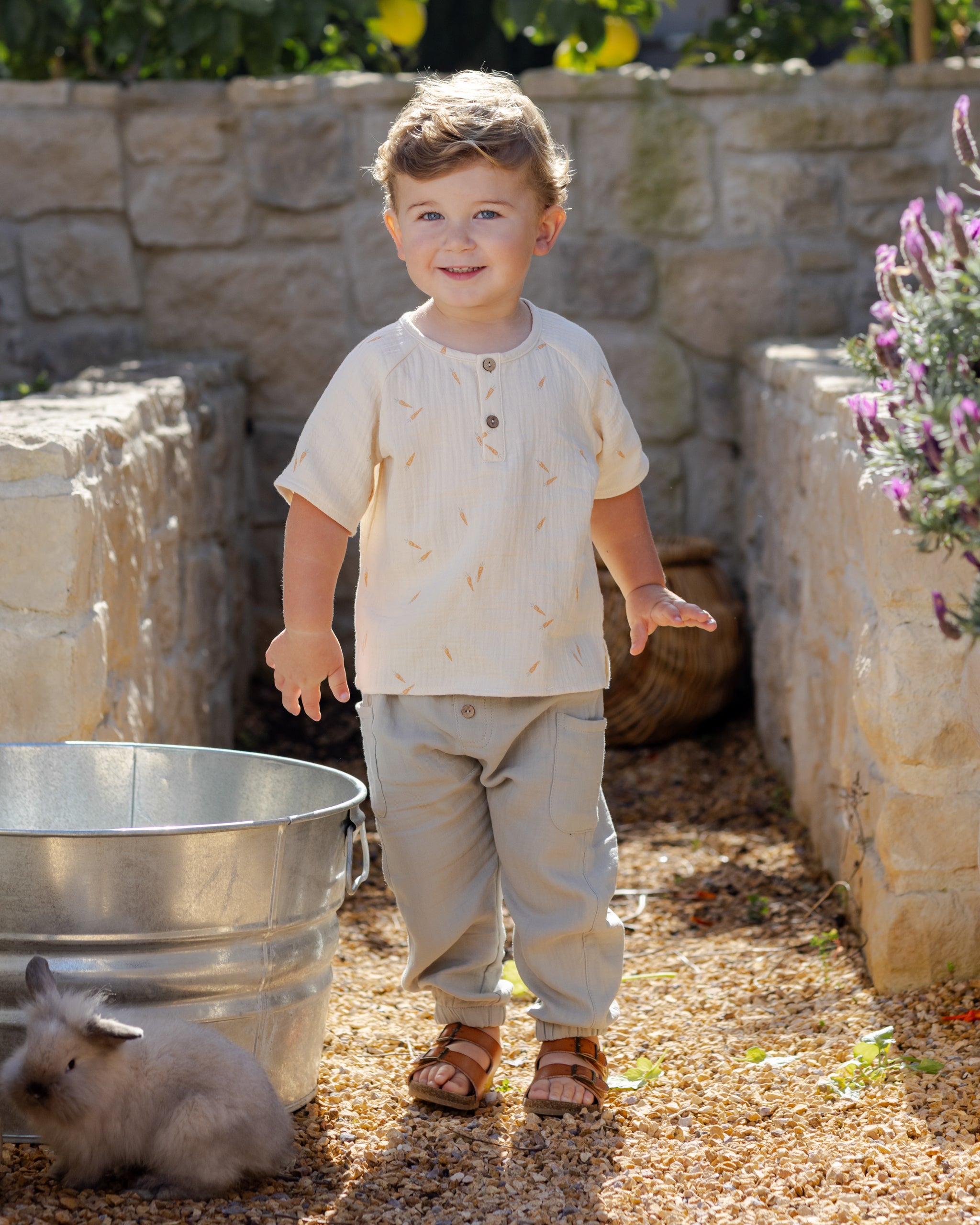 Short Sleeve Zion Shirt Carrots - Rylee + Cru | Kids Clothes | Trendy Baby Clothes | Modern Infant Outfits |