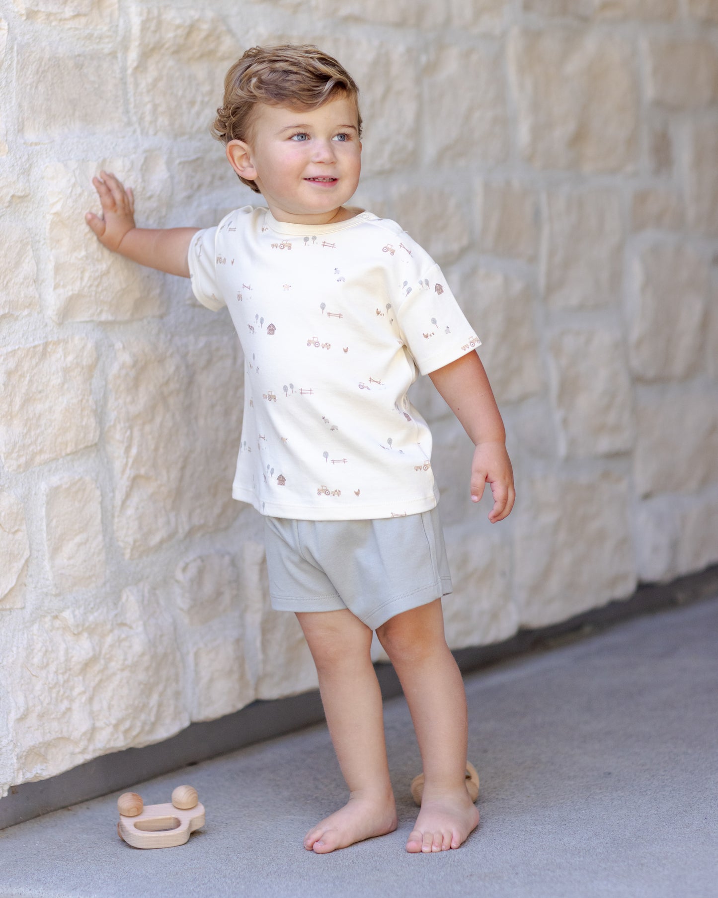 Boxy Tee Farm - Rylee + Cru | Kids Clothes | Trendy Baby Clothes | Modern Infant Outfits |