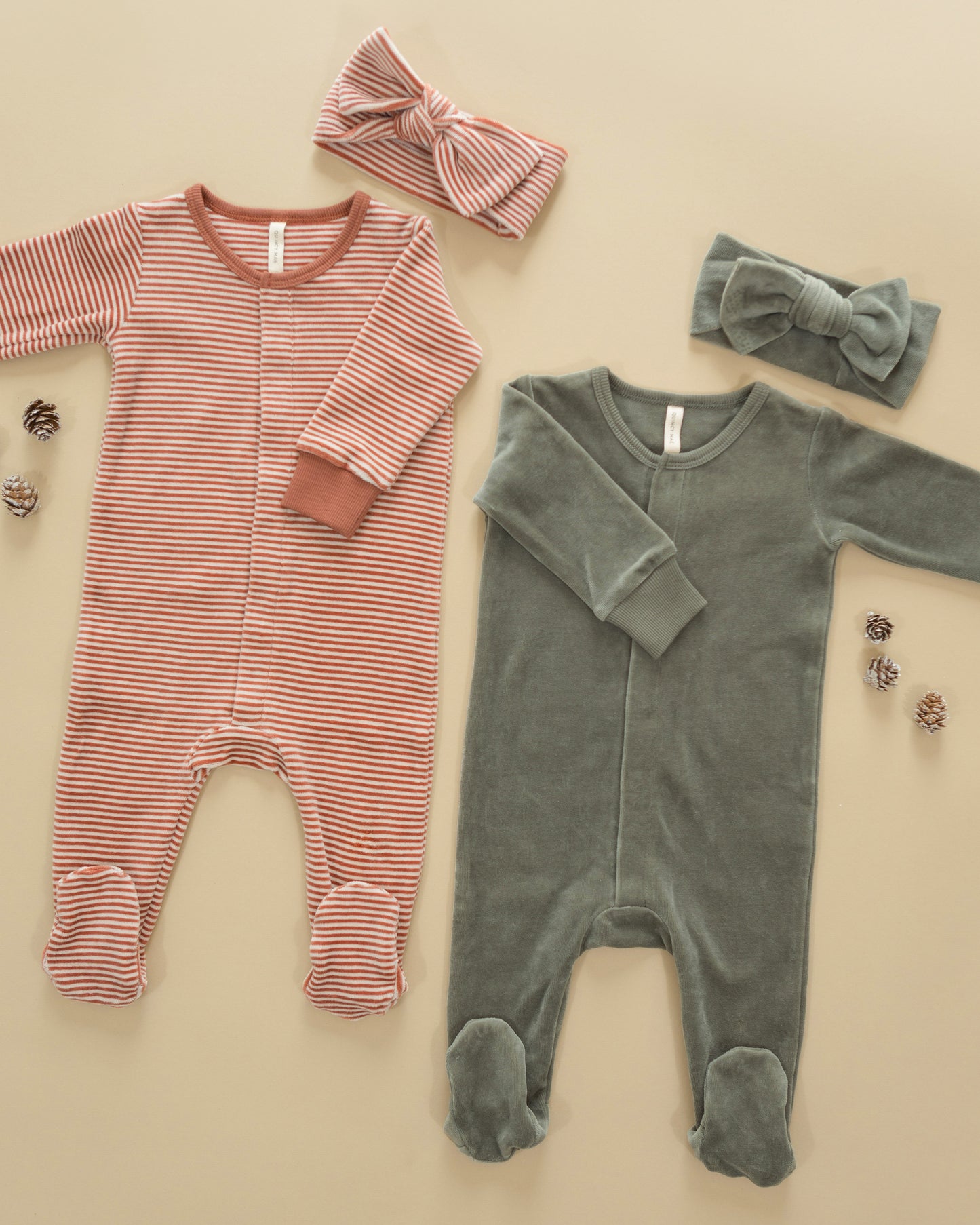 Hidden Snap Footie || Forest - Rylee + Cru | Kids Clothes | Trendy Baby Clothes | Modern Infant Outfits |