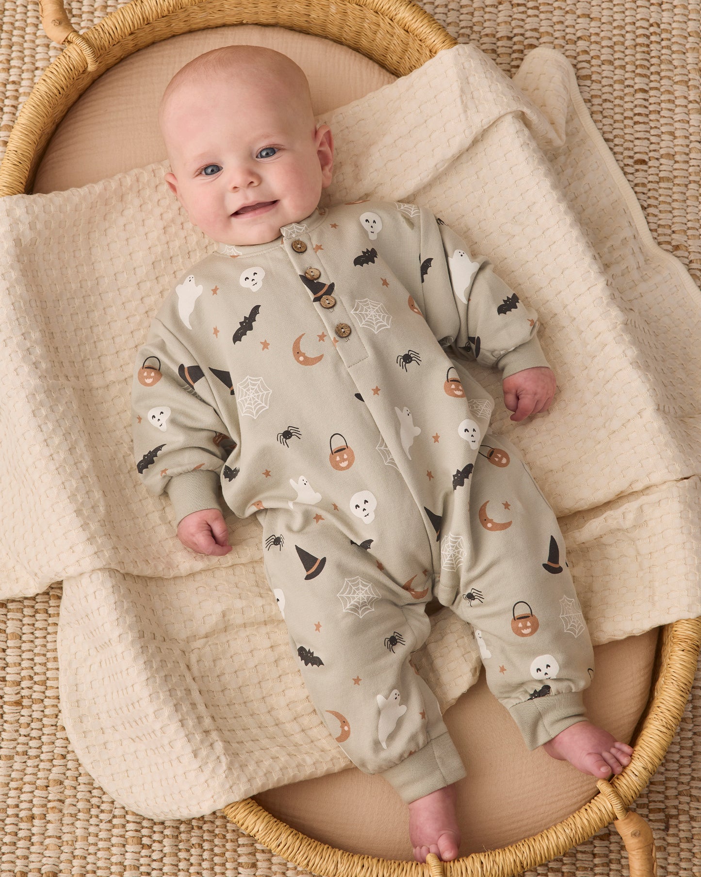 Relaxed Fleece Jumpsuit Halloween Things - Rylee + Cru | Kids Clothes | Trendy Baby Clothes | Modern Infant Outfits |