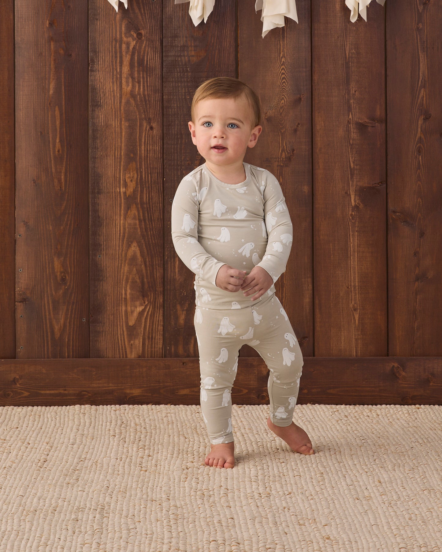 Bamboo Pajama Set Dancing Ghosts - Rylee + Cru | Kids Clothes | Trendy Baby Clothes | Modern Infant Outfits |