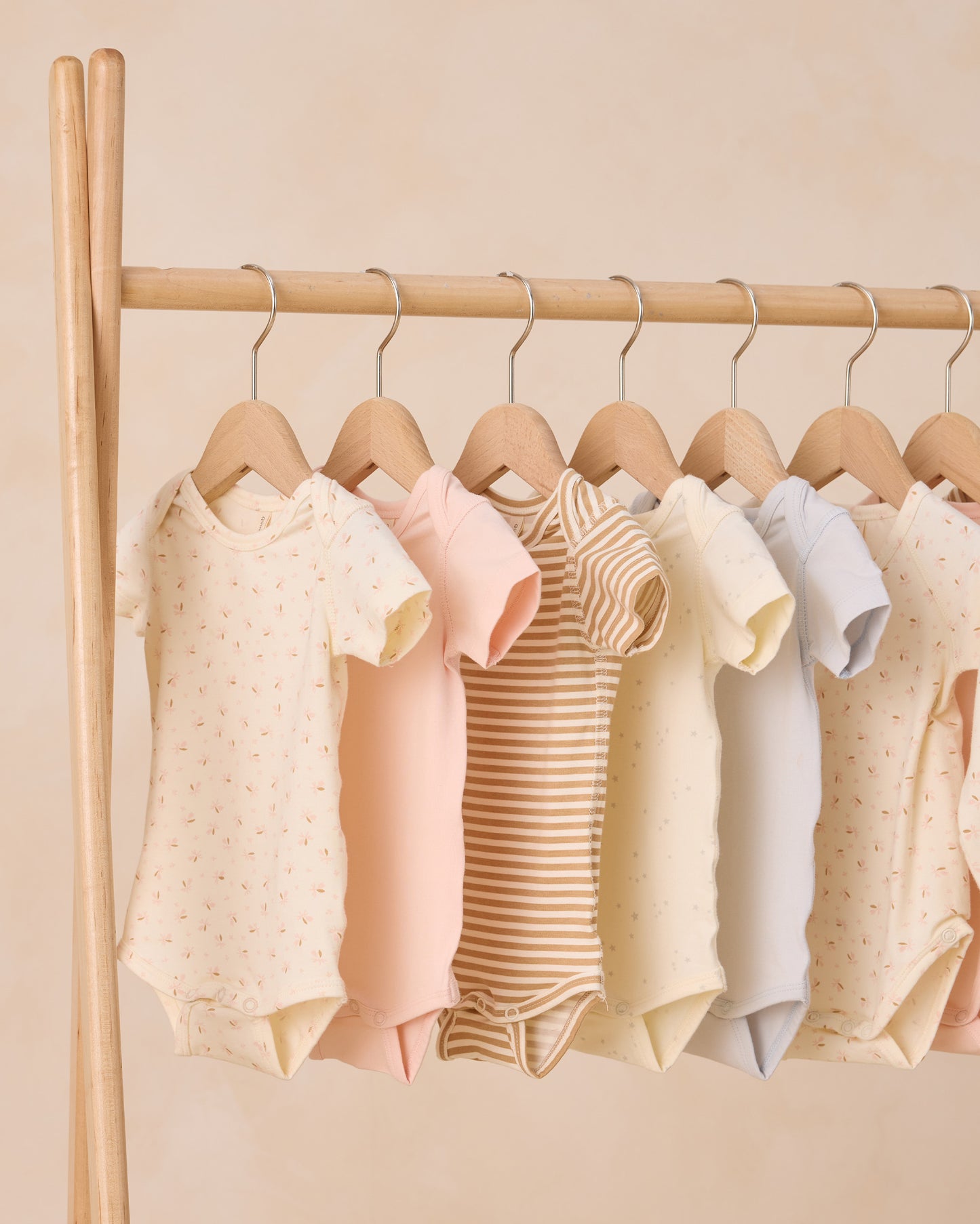 Short Sleeve One-Piece || Fog - Rylee + Cru | Kids Clothes | Trendy Baby Clothes | Modern Infant Outfits |