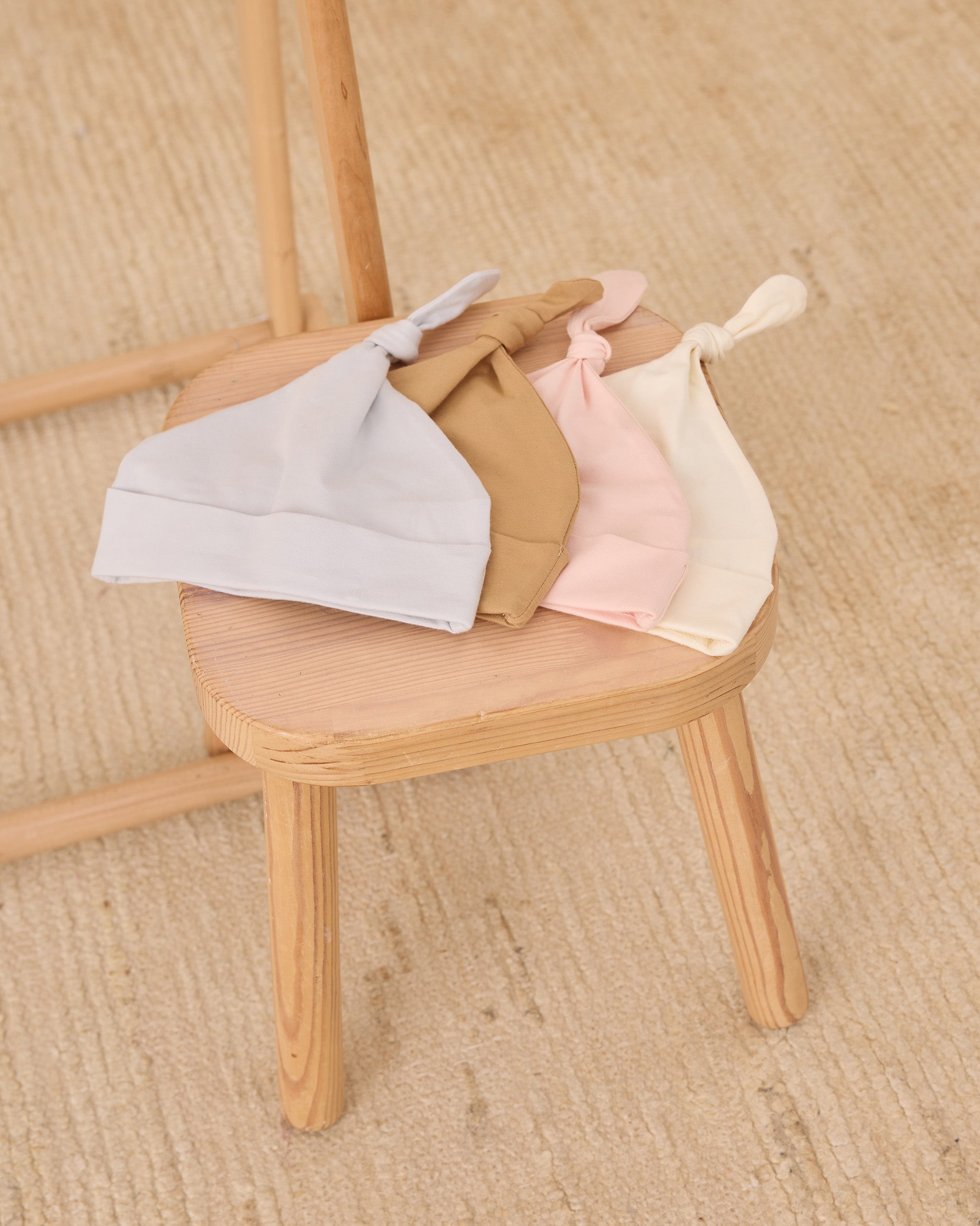 Knotted Baby Hat || Ivory - Rylee + Cru | Kids Clothes | Trendy Baby Clothes | Modern Infant Outfits |