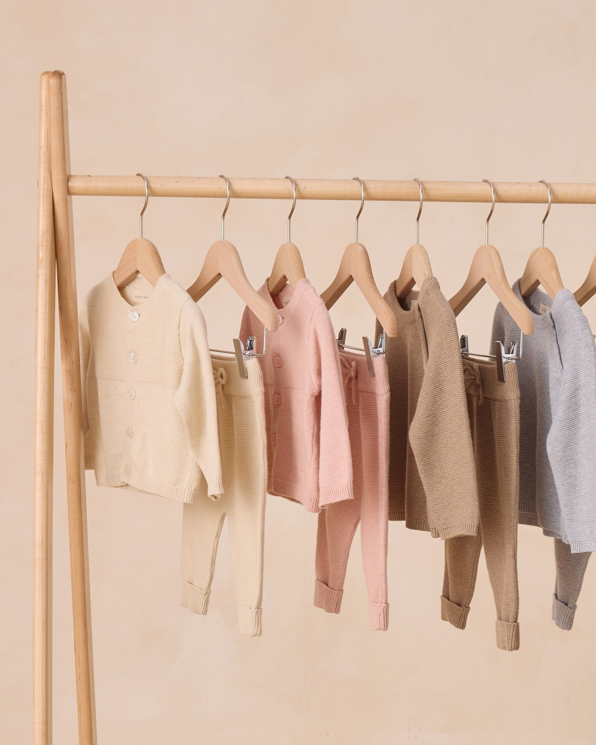 Knit Cardigan Heathered Rose – Quincy Mae