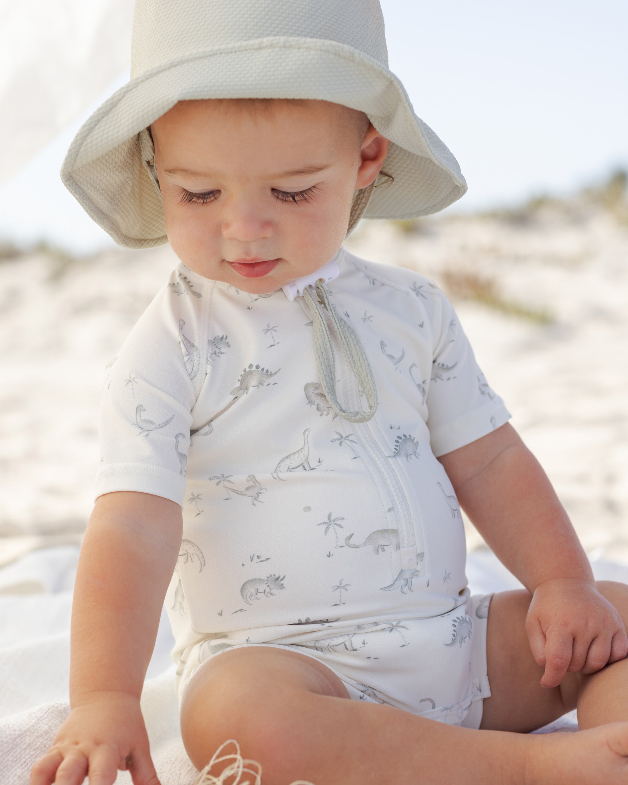 Zip Rashguard One-Piece Dinosaur – Quincy Mae