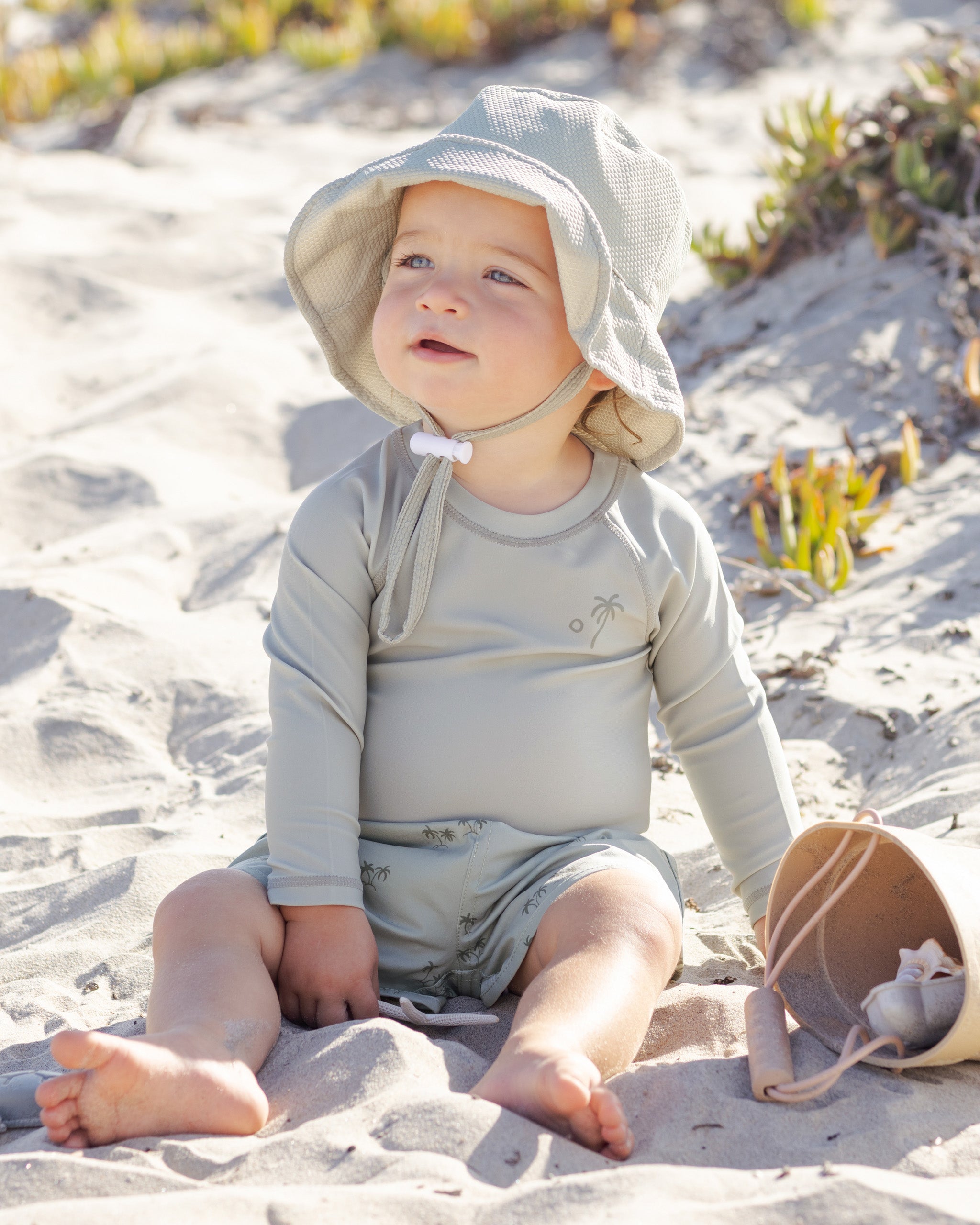 Boys Swim Short Palm - Rylee + Cru | Kids Clothes | Trendy Baby Clothes | Modern Infant Outfits |