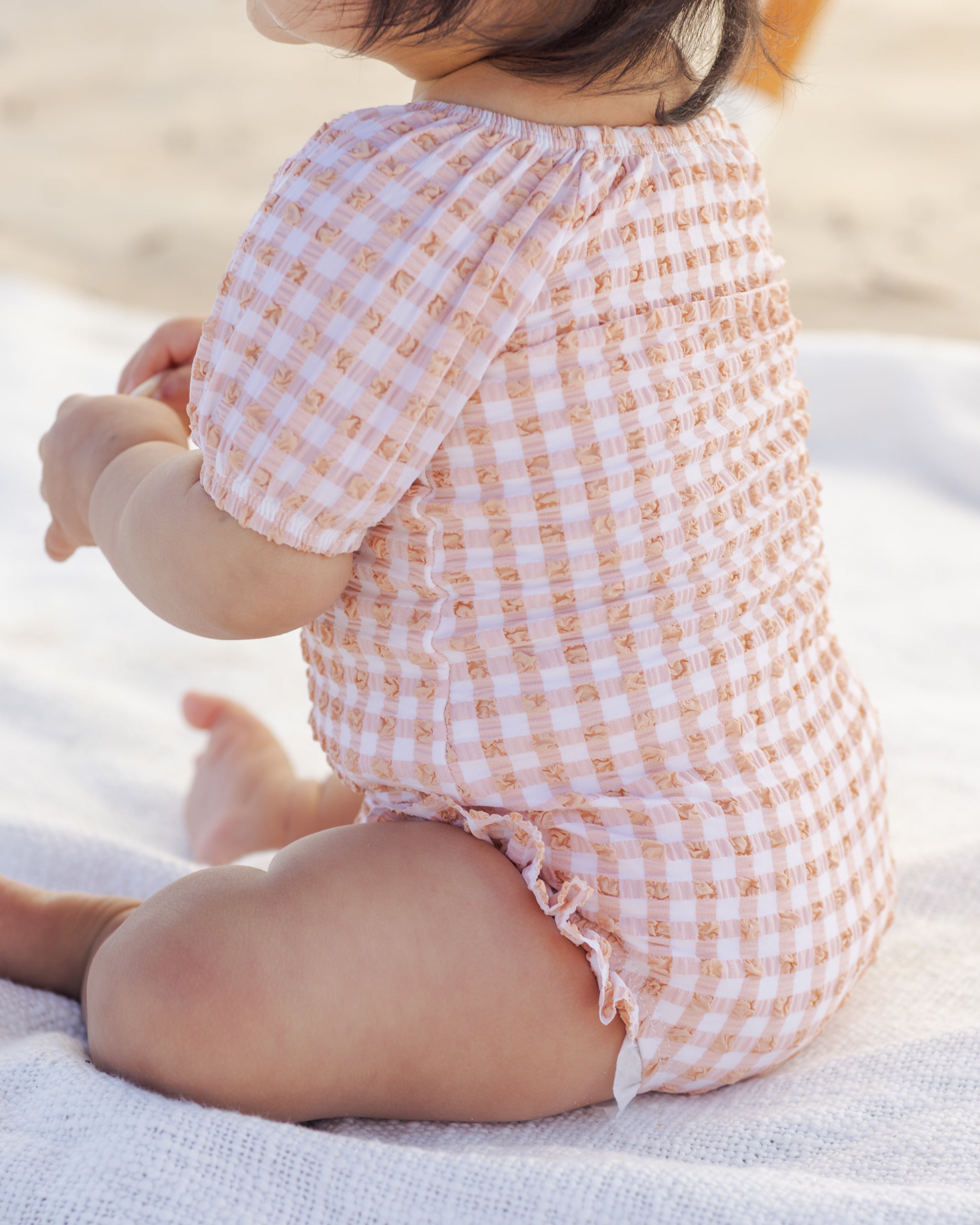 Catalina One-Piece Melon Check – Quincy Mae